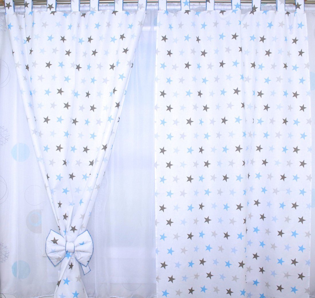 Primawela Vorhang Vorhänge mit Schlaufen Kinder Baby Gardinen Kinderzimmer