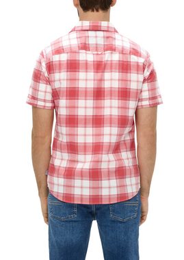 s.Oliver Kurzarmhemd Kurzes Baumwollstretch-Hemd im Slim Fit
