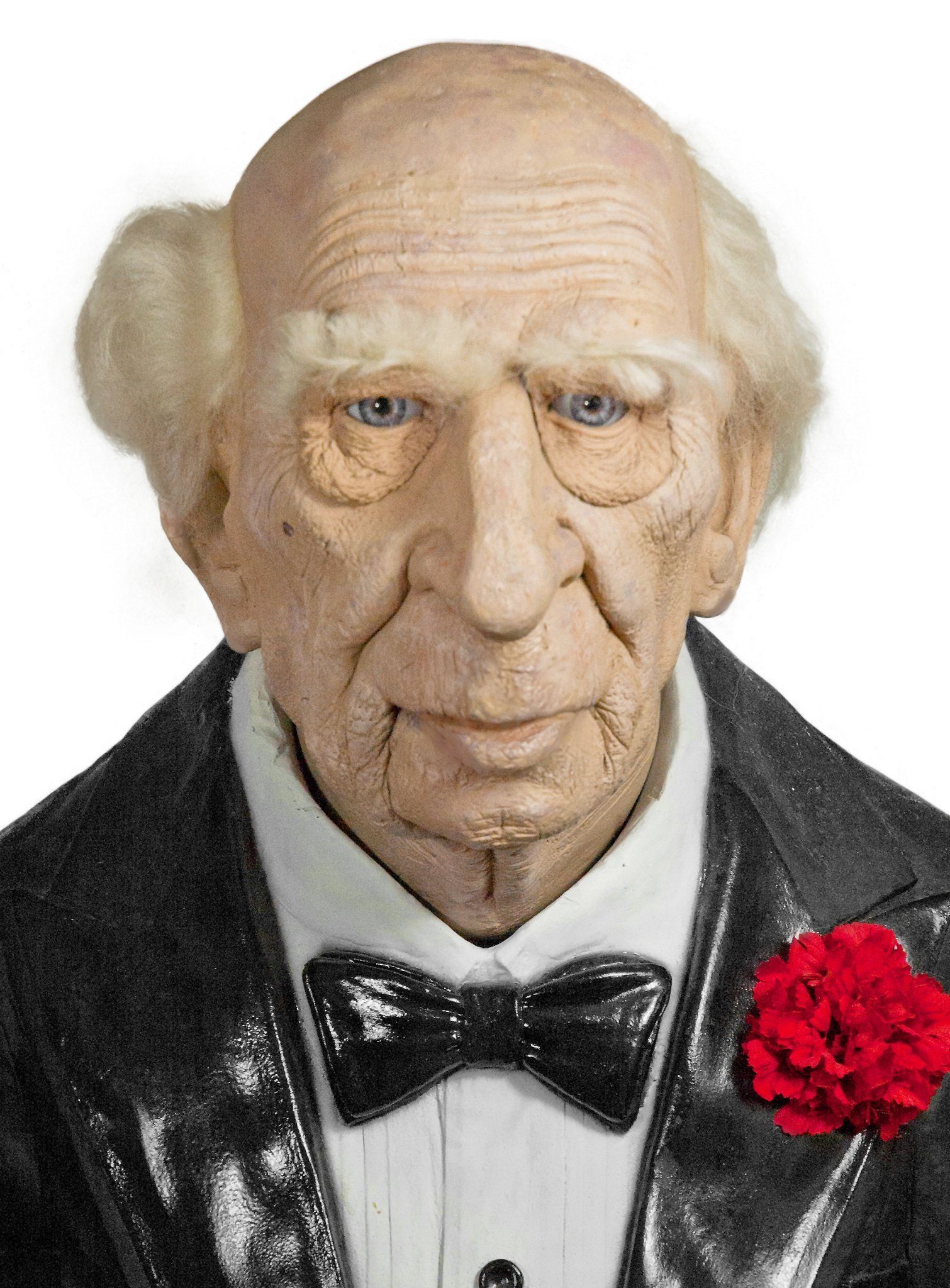 Wizardo Verkleidungsmaske Opa alter Mann Latex Maske - Fasching Kostüm Hallo, Für die schnelle Verwandlung in einen Pensionär, alten Butler oder g