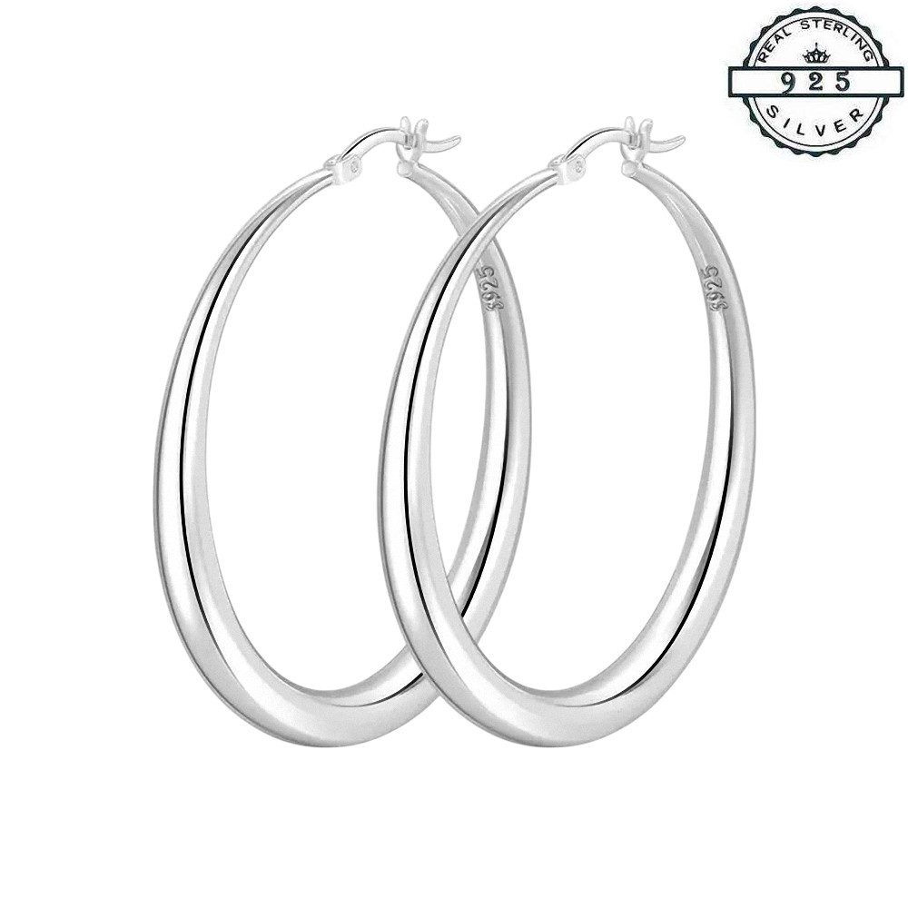 Taffstyle Paar Creolen Stylische Ohrringe 925 Sterling Silber Damen Ohrschm günstig online kaufen