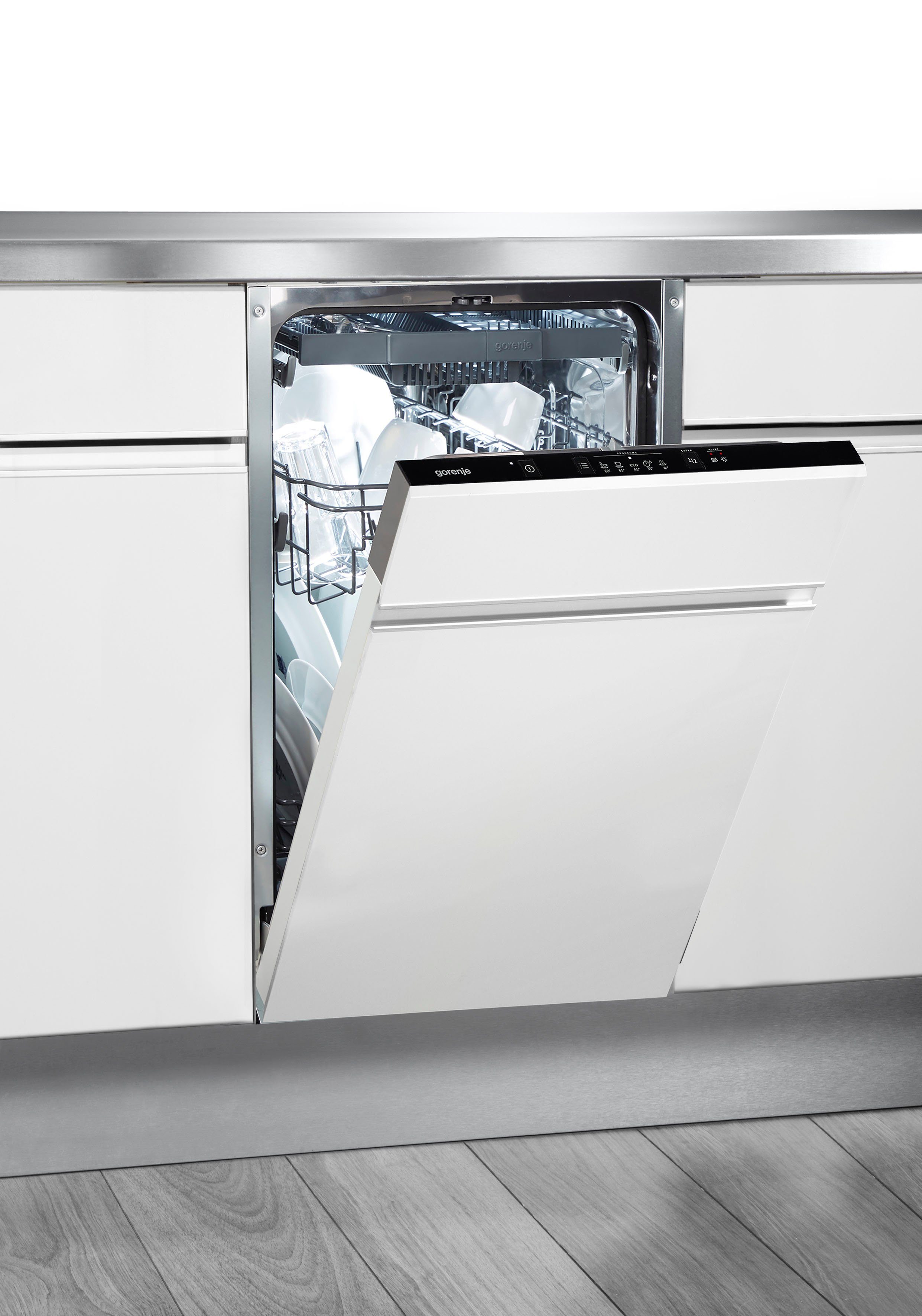 GORENJE vollintegrierbarer Geschirrspüler GV520E10, 11 Maßgedecke