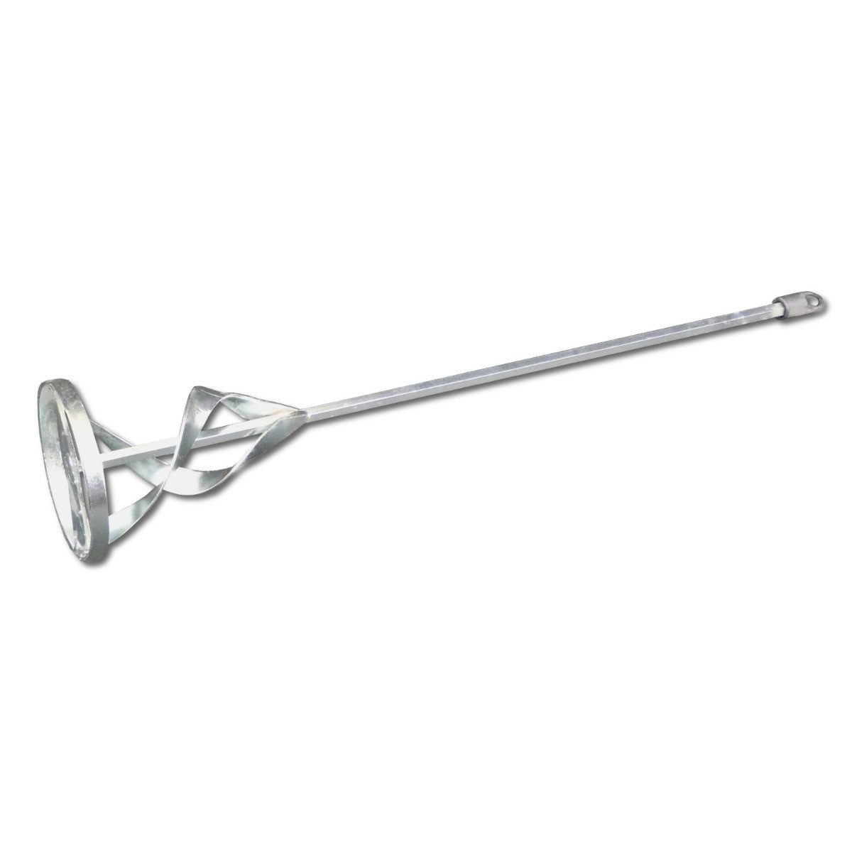 DEWEPRO Rührstab Rondenrührer, Farbrührer mit Ring und Spiralkopf verzinkt, 115x400mm, Ø 11,5 mm, L: 40 cm