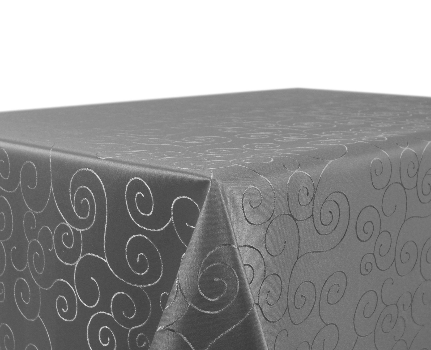 Tischdecke Tafeltuch Tablecloth 130x220 cm Damast Baumwolle   weiß glatt 