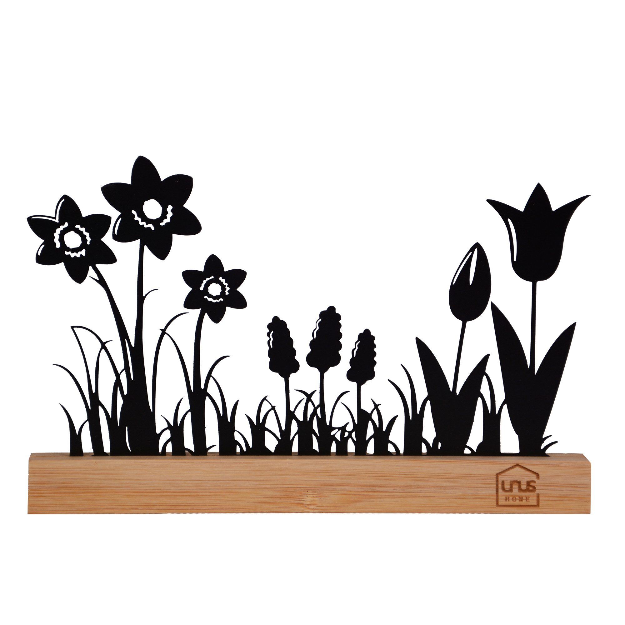 UNUS HOME Dekofigur (Schwarz), Frühlingsaufsteller, Blumendekoration, Blume günstig online kaufen