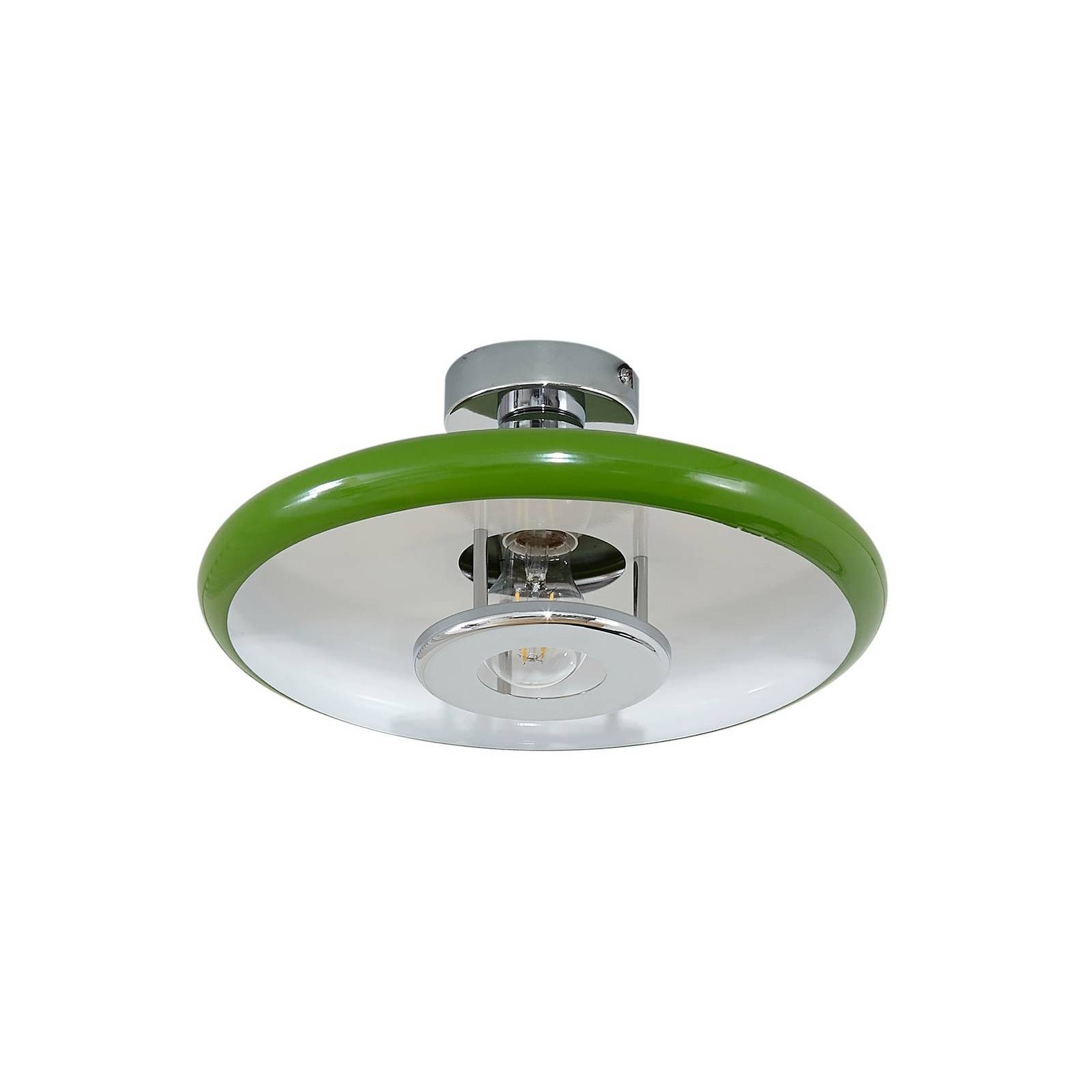 Lindby Deckenleuchten Branford, Metall, Grün IP20, 1 x 15 W LED