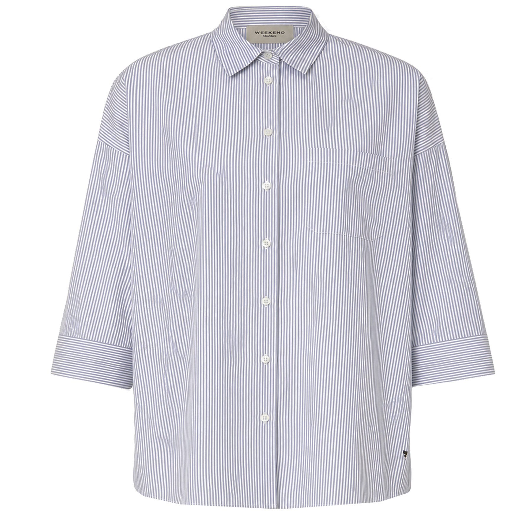 WEEKEND BY MAX MARA Langarmbluse WEEKEND MAX MARA Bluse GIRALDA aus Baumwolle - Ultramarine