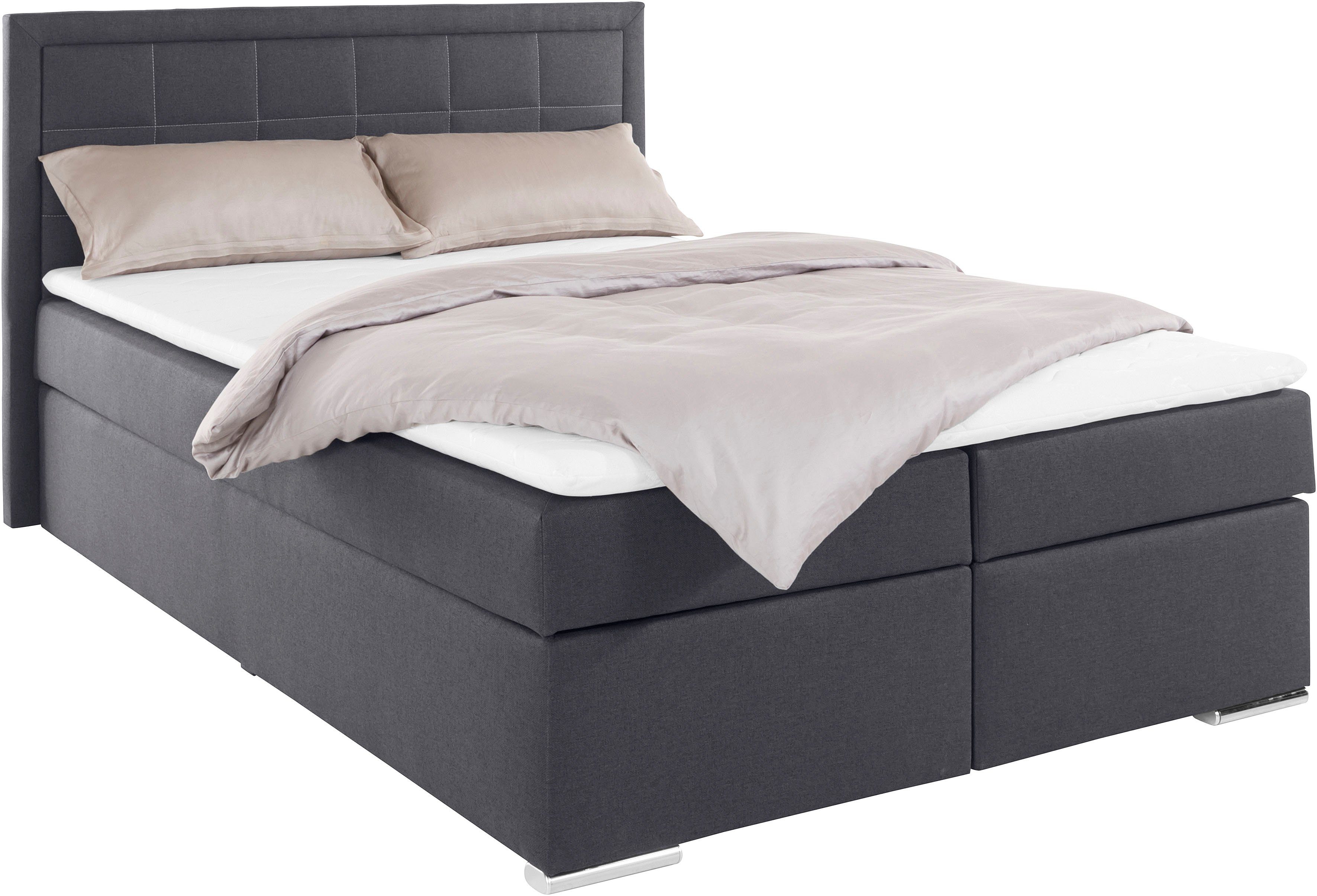 COLLECTION AB Boxbett "Athena" wahlweise mit Bettkasten, inkl. Topper bei Ausführung mit Matratze, in Härtegraden H2, H3, H4