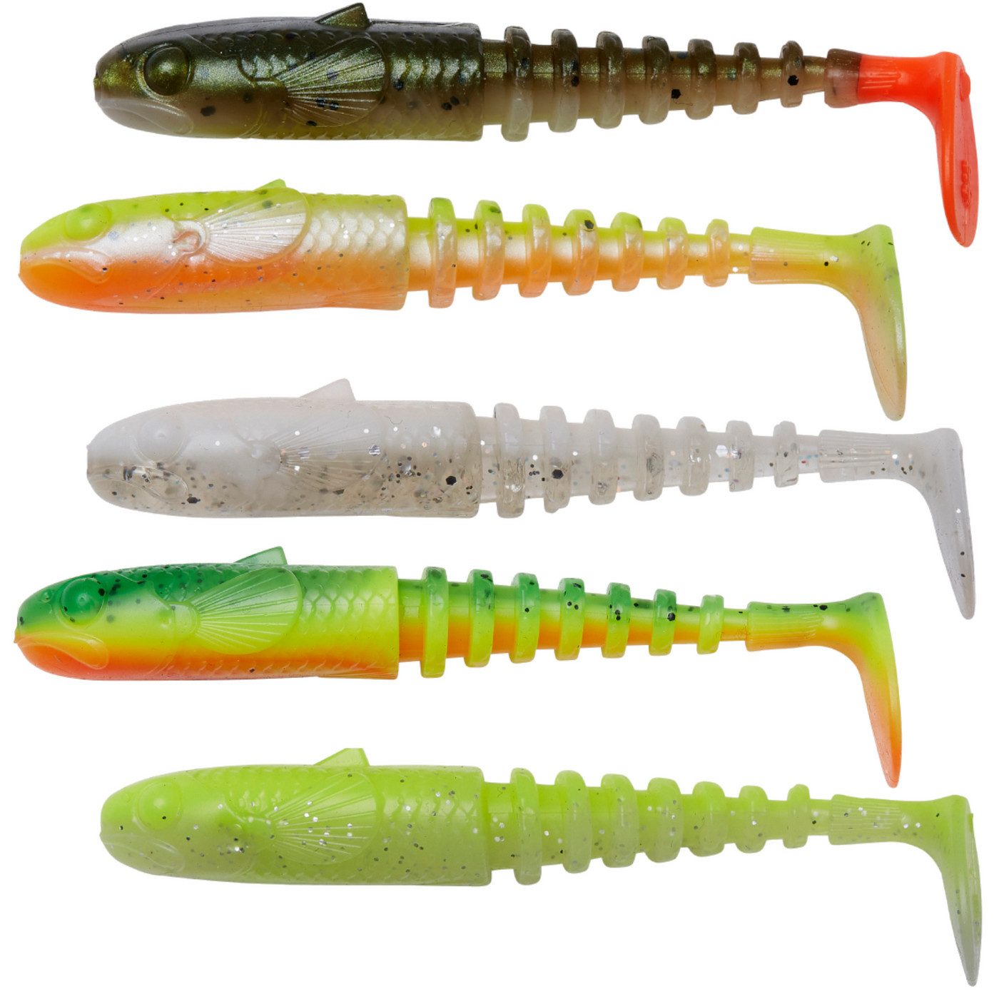 Kunstköder Savage Gear Gobster Shad 9cm 9g - 5 Gummifische