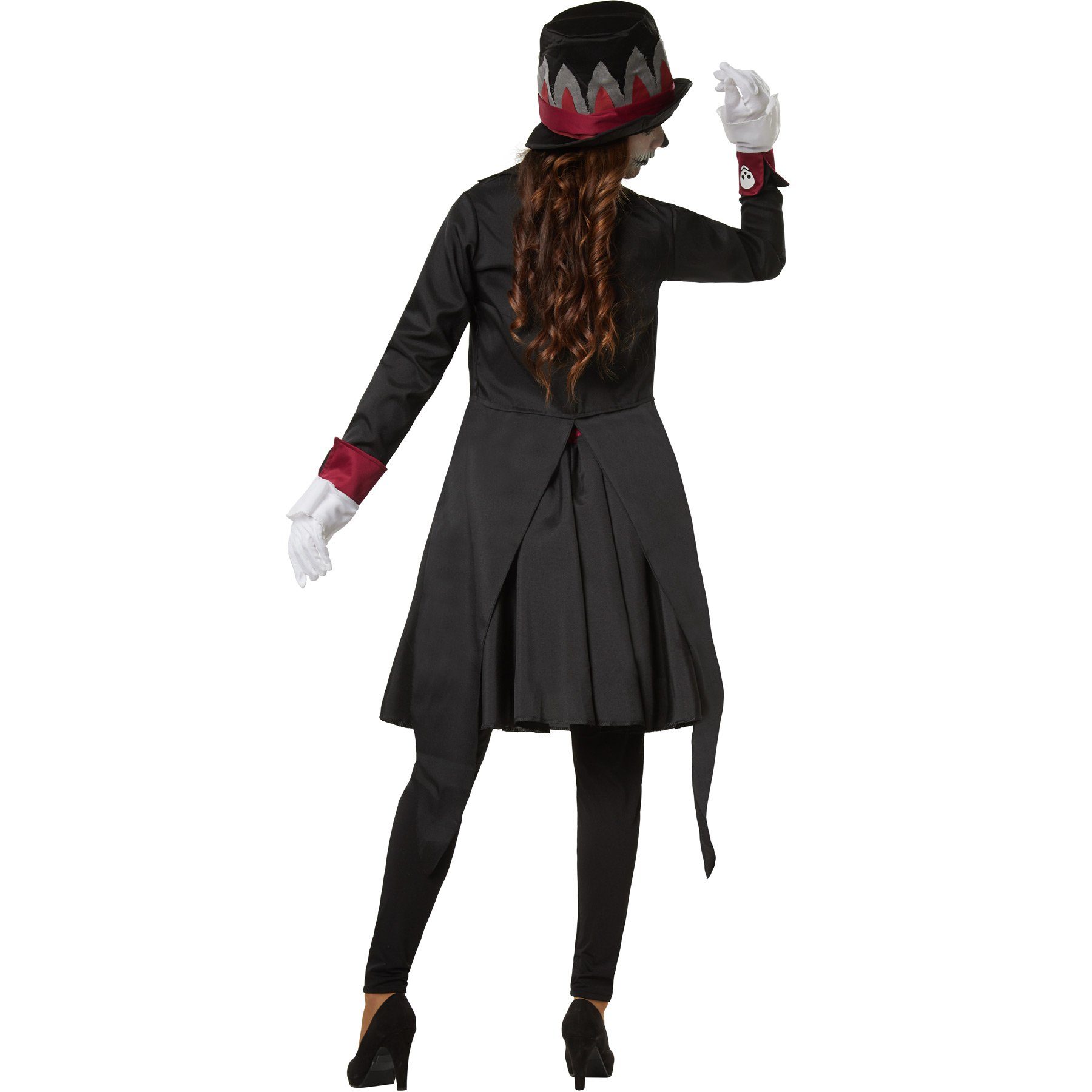 dressforfun Kostüm Frauenkostüm Gruselige Skull Lady, Vornehmes Kostüm im Skull-Look