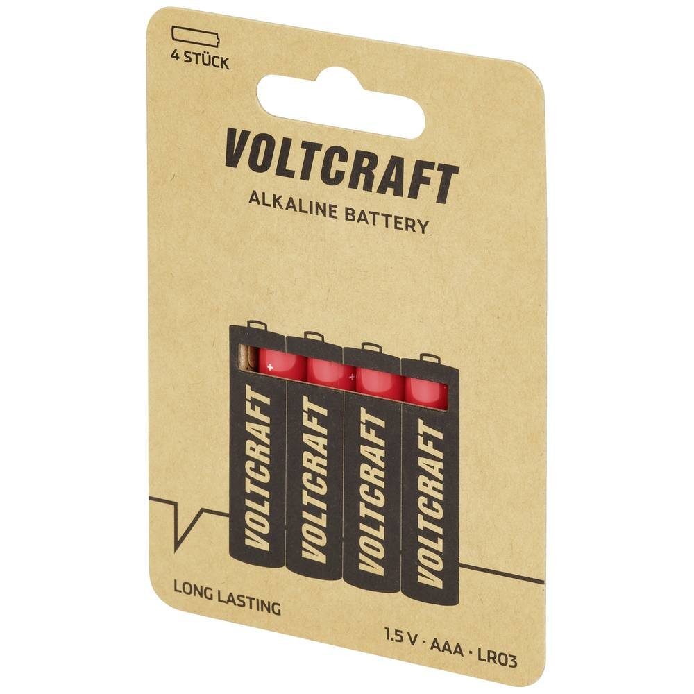 4er-Set Alkaline VOLTCRAFT Akku Micro-Batterien,