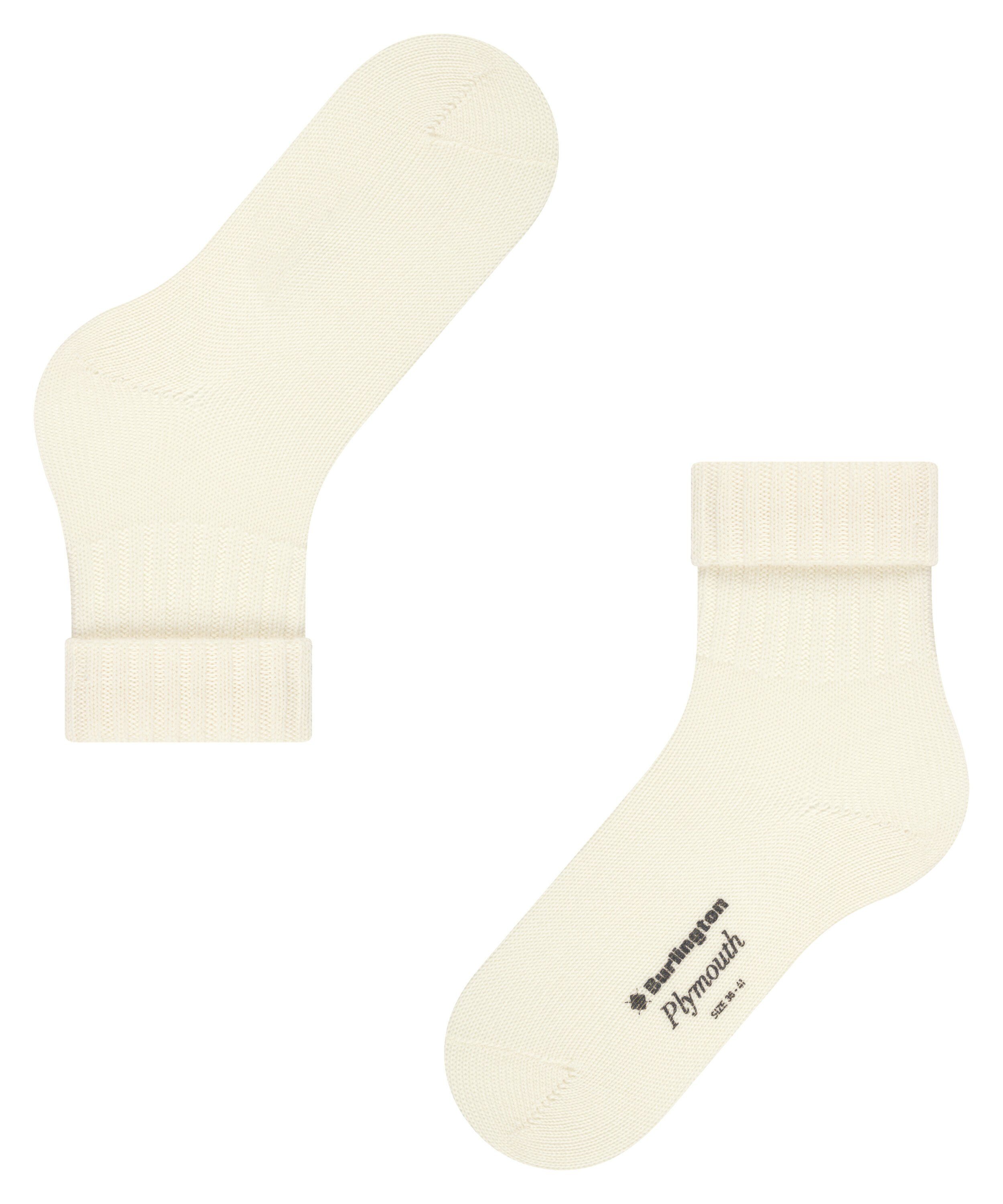 woolwhite Socken (2060) Burlington (1-Paar) Plymouth