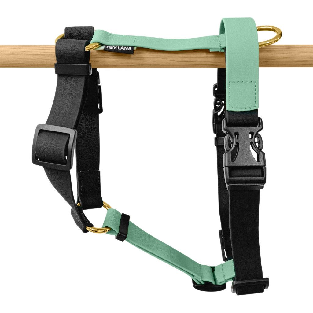 Hey Lana Hunde-Geschirr Hundegeschirr - Biothane (5-fach verstellbar) - mit Haltegriff