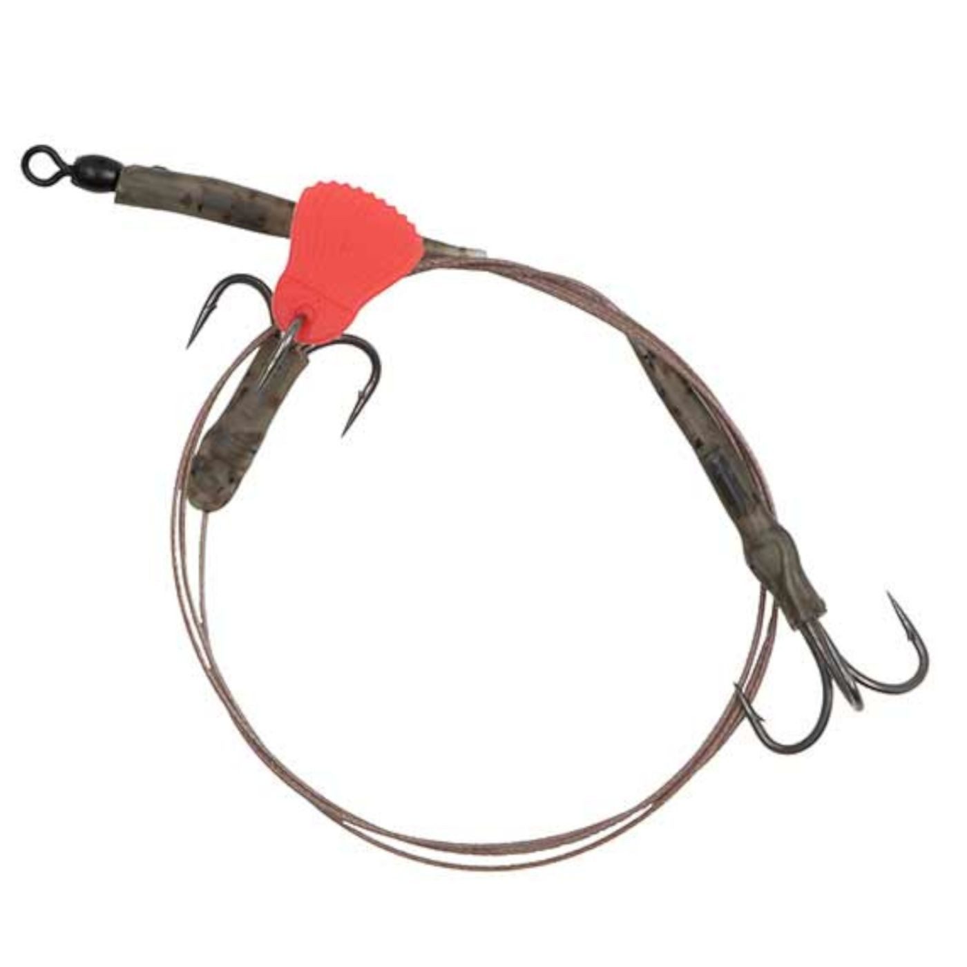 Drillingshaken Fox Rage Predator Twin Treble Trace 52cm Barbed 40lb - Stahlvorfach