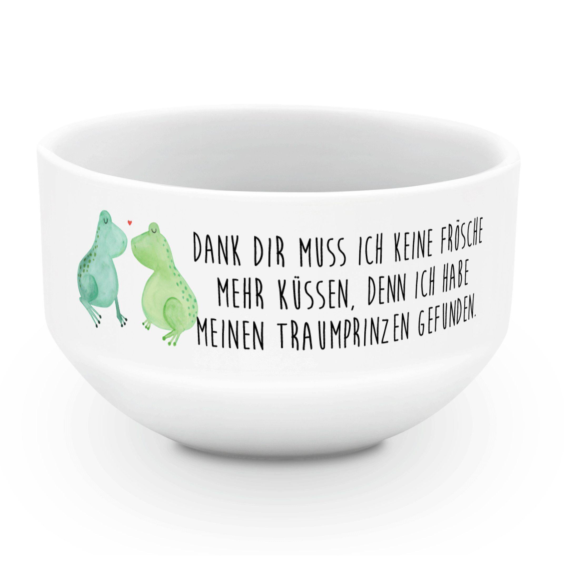 Mr. & Mrs. Panda Müslischale Frosch Liebe Weiß Geschenk, Verlobt