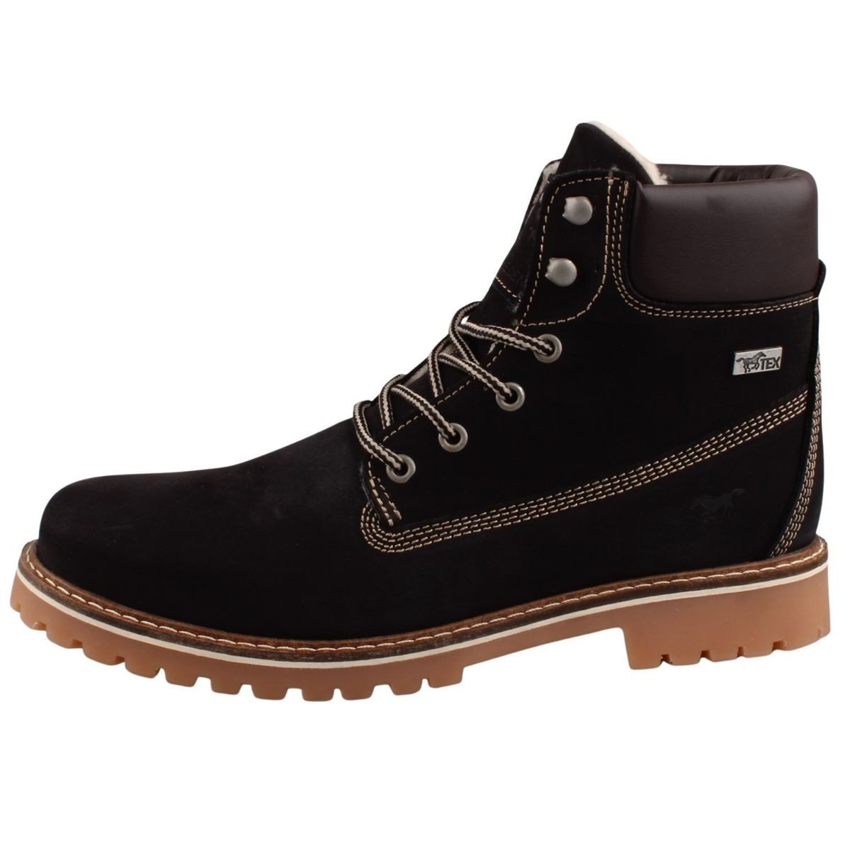 Mustang Shoes 4875605/9 Stiefel Winterstiefel aus Kunstleder mit Tex-Ausstattung