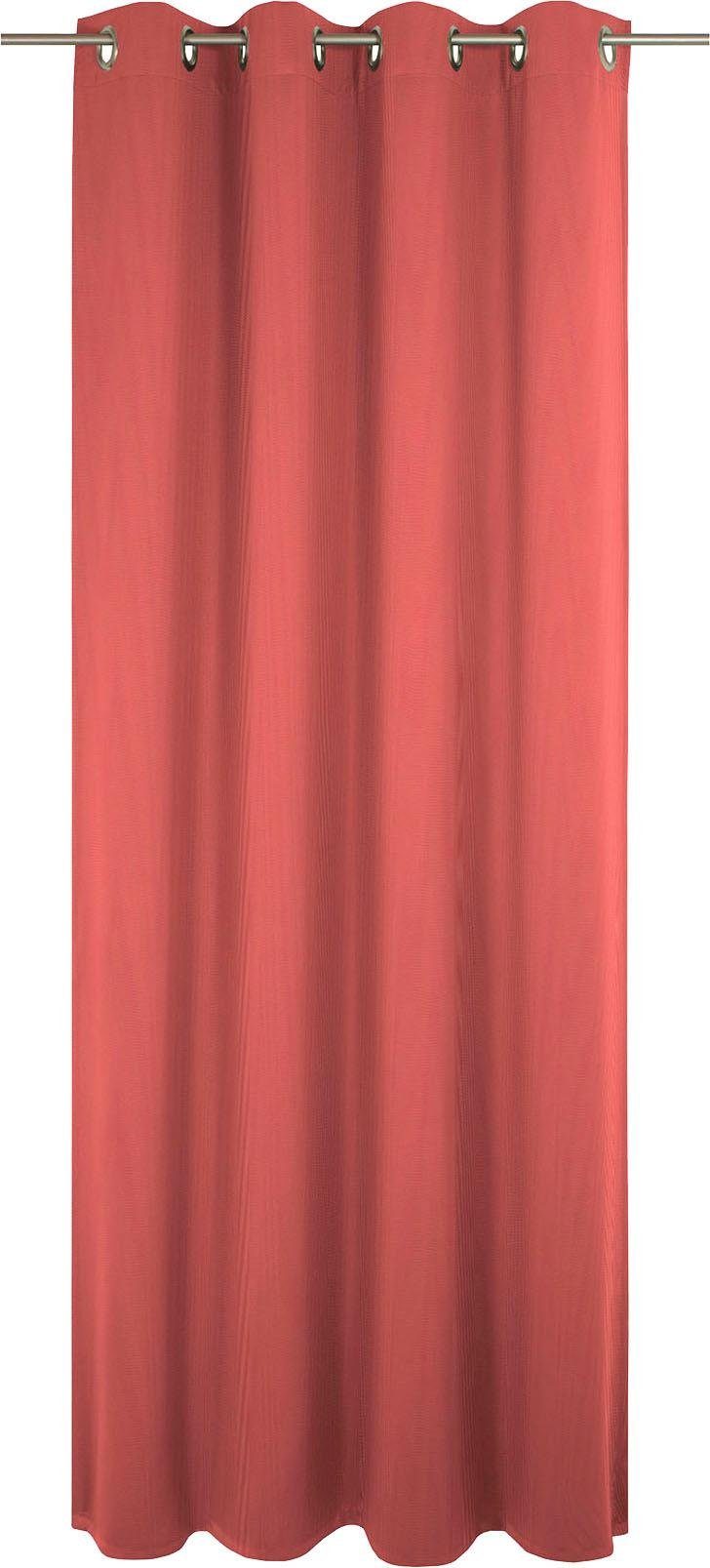 Vorhang Uni Light Collection, Adam, Ösen (1 St), blickdicht rot