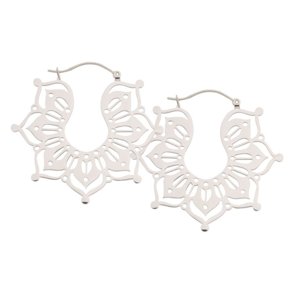 Paar Ohrhänger Magnolia Hoops