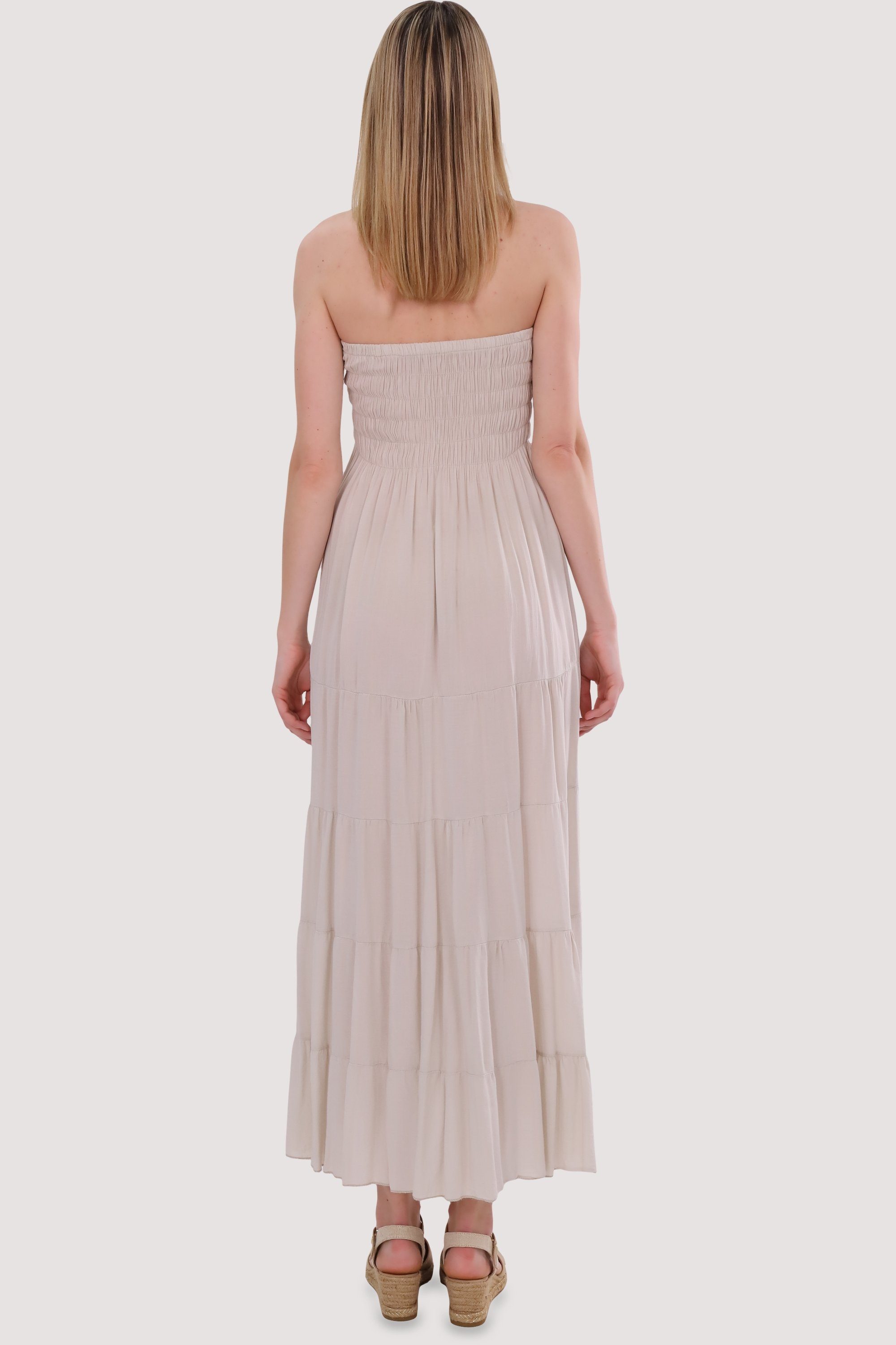 malito more than fashion Bandeaukleid 4635 figurumspielendes Sommerkleid Strandkleid Einheitsgröße