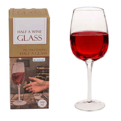 OOTB Weinglas Halbes Weinglas für Weinliebhaber Sommelier Genießer Half Wine Glass, Glas