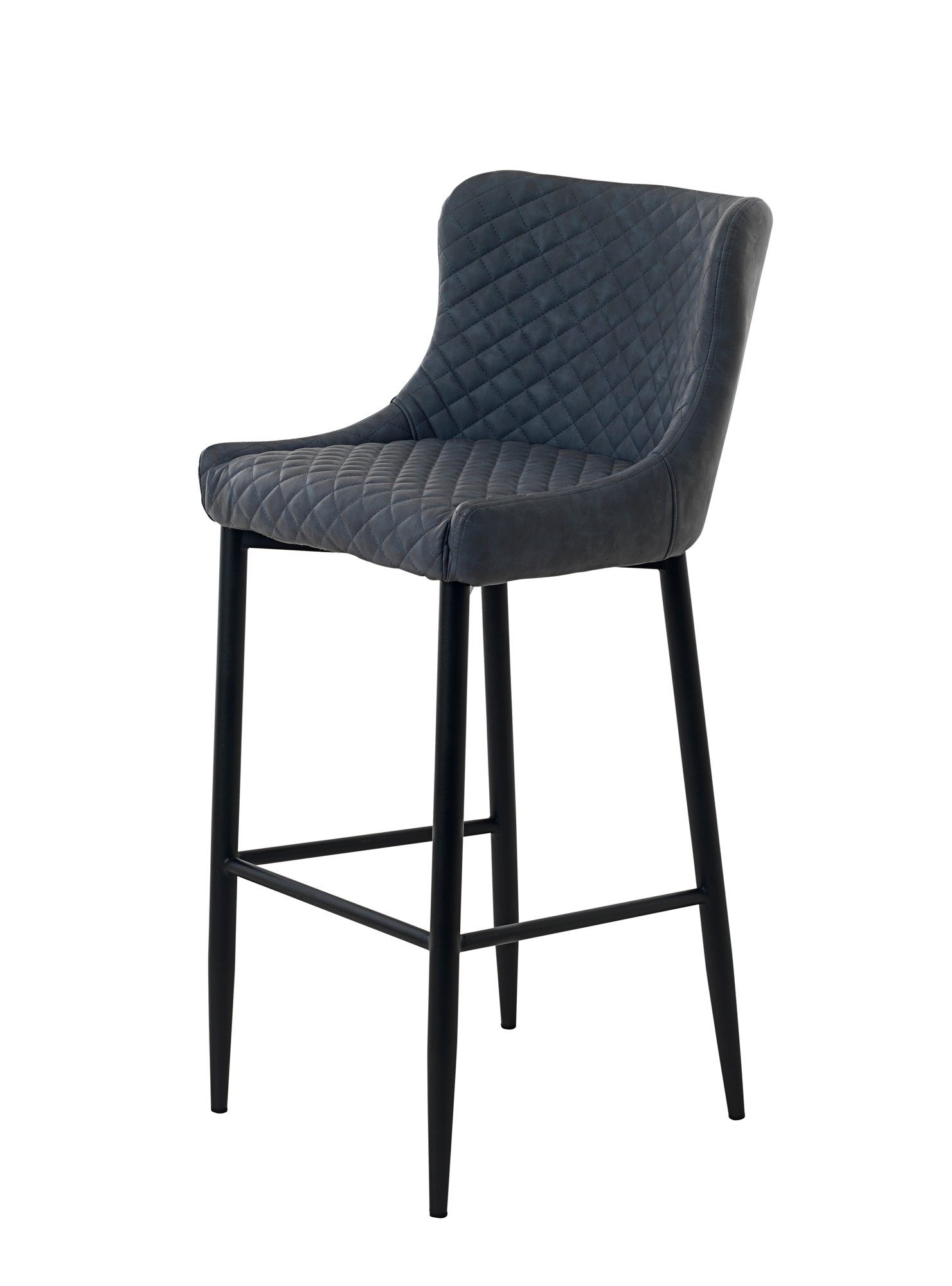 Barhocker Otis Barhocker in grau mit schwarzen Gestell.