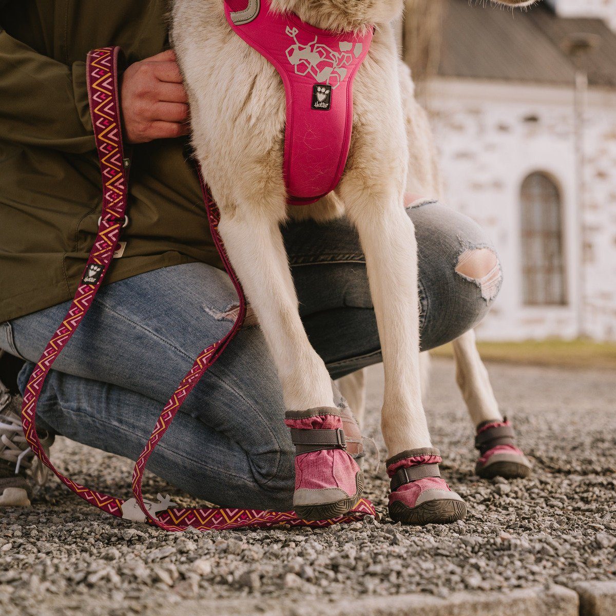 HURTTA Hunde-Geschirr Weekend Warrior Geschirr ruby/kirsche