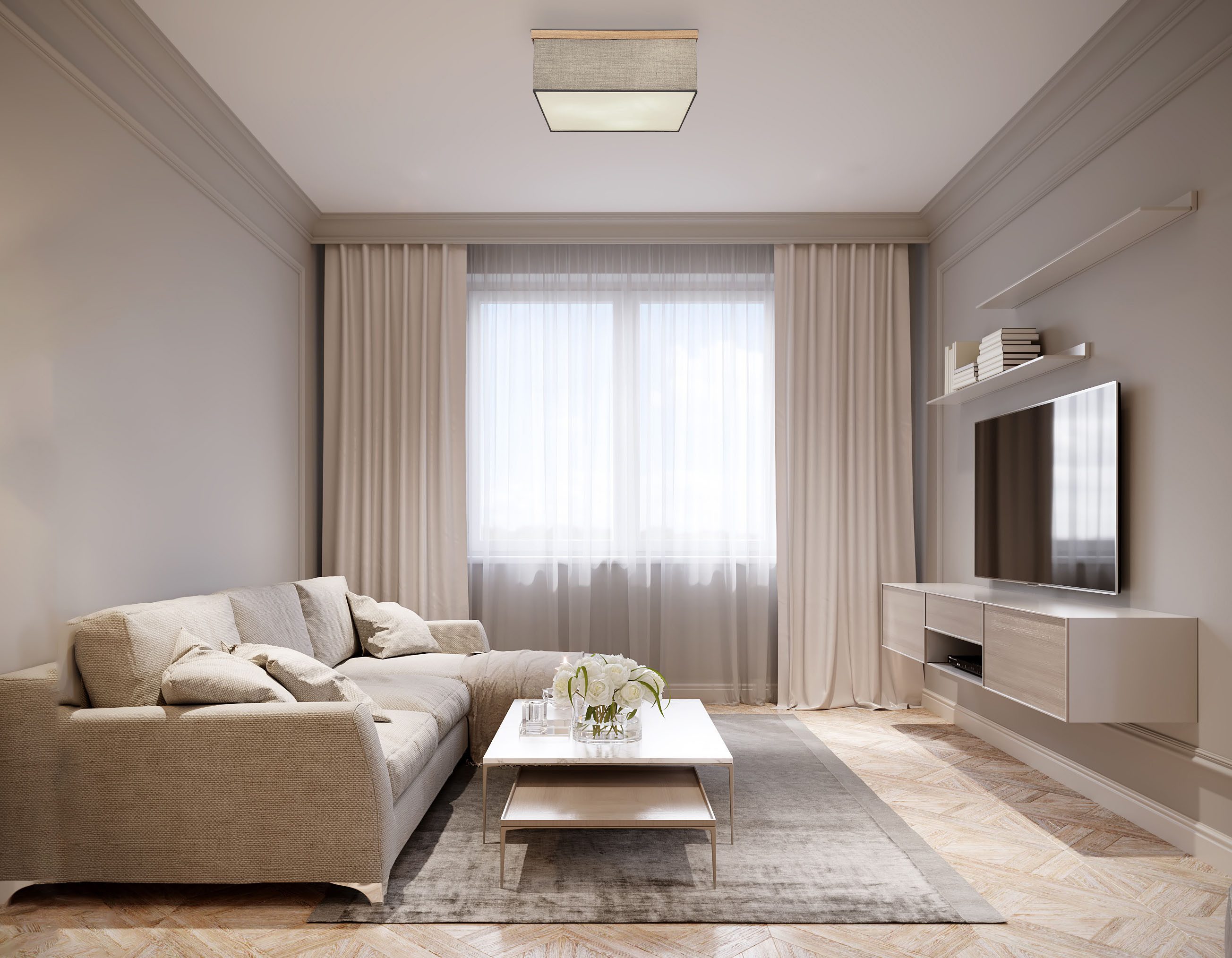 GLOBO LIGHTING Deckenleuchte OSSI, ohne Leuchtmittel, Deckenleuchte für Wohn- & Esszimmer schwarz Holz