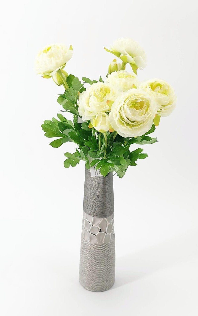Kunstpflanze, Gasper, Weiß Kunststoff H:40cm 40 Höhe cm