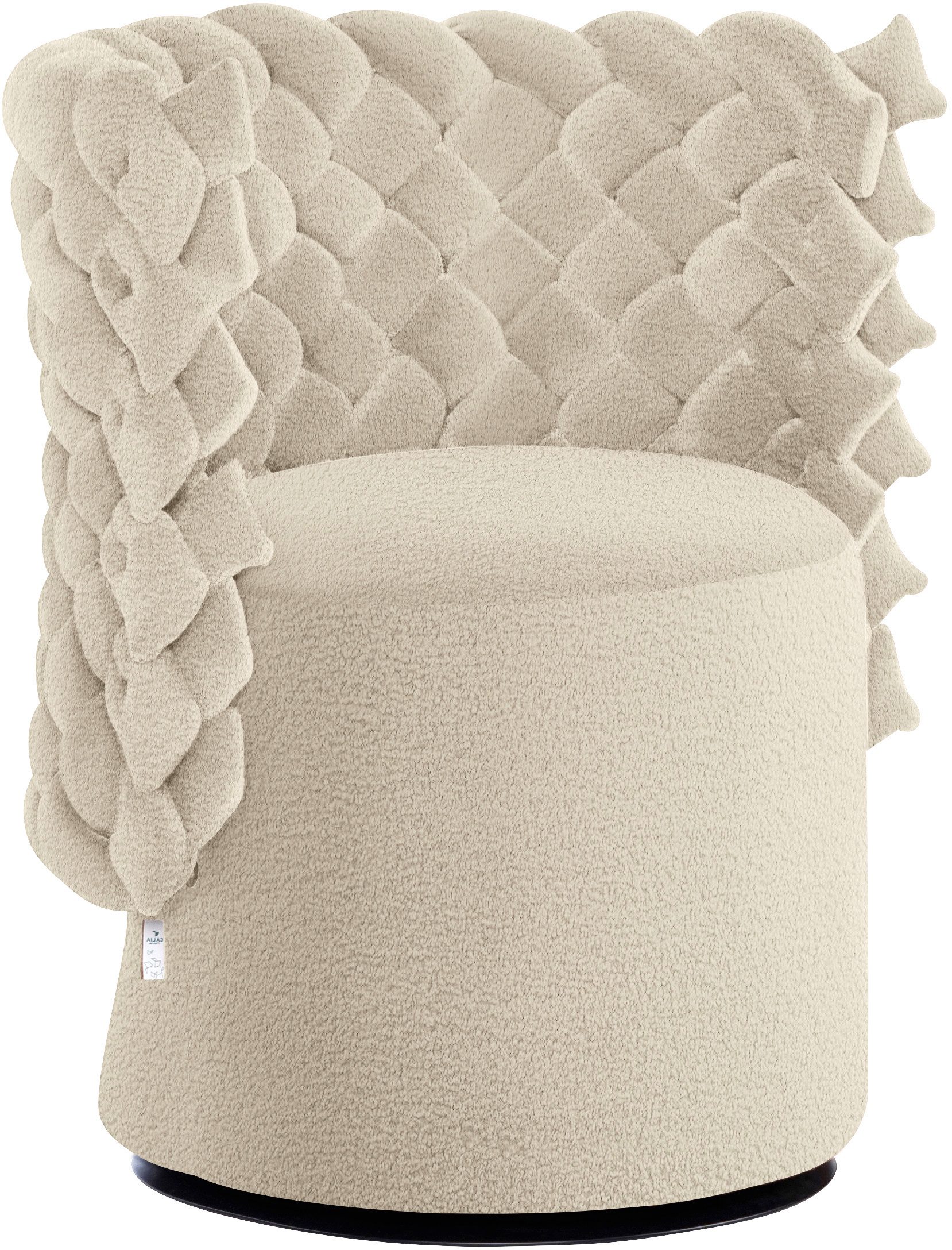 CALIA ITALIA Sessel GIUGGIOLA Extravaganter Designsessel, Drehsessel, wahlweise mit Drehfunktion, ästhetisches Design