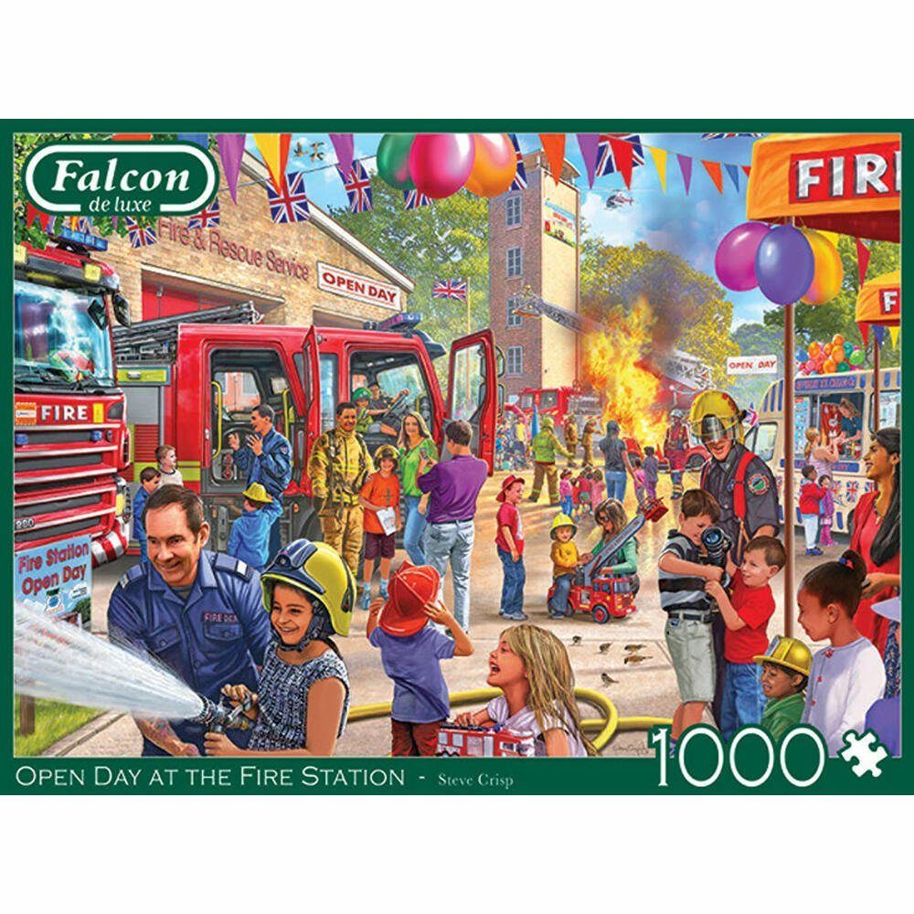 Falcon Open Jumbo Puzzle Spiele the Day at 1000 Fire Station Teile, Puzzleteile 1000