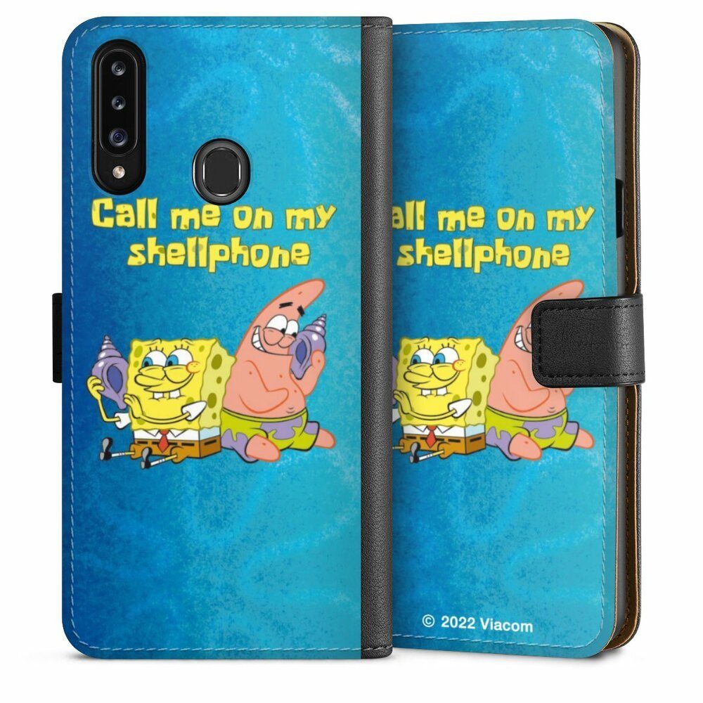 DeinDesign Handyhülle Patrick Star Spongebob Schwammkopf Serienmotiv, Samsung Galaxy A20s Hülle Handy Flip Case Wallet Cover