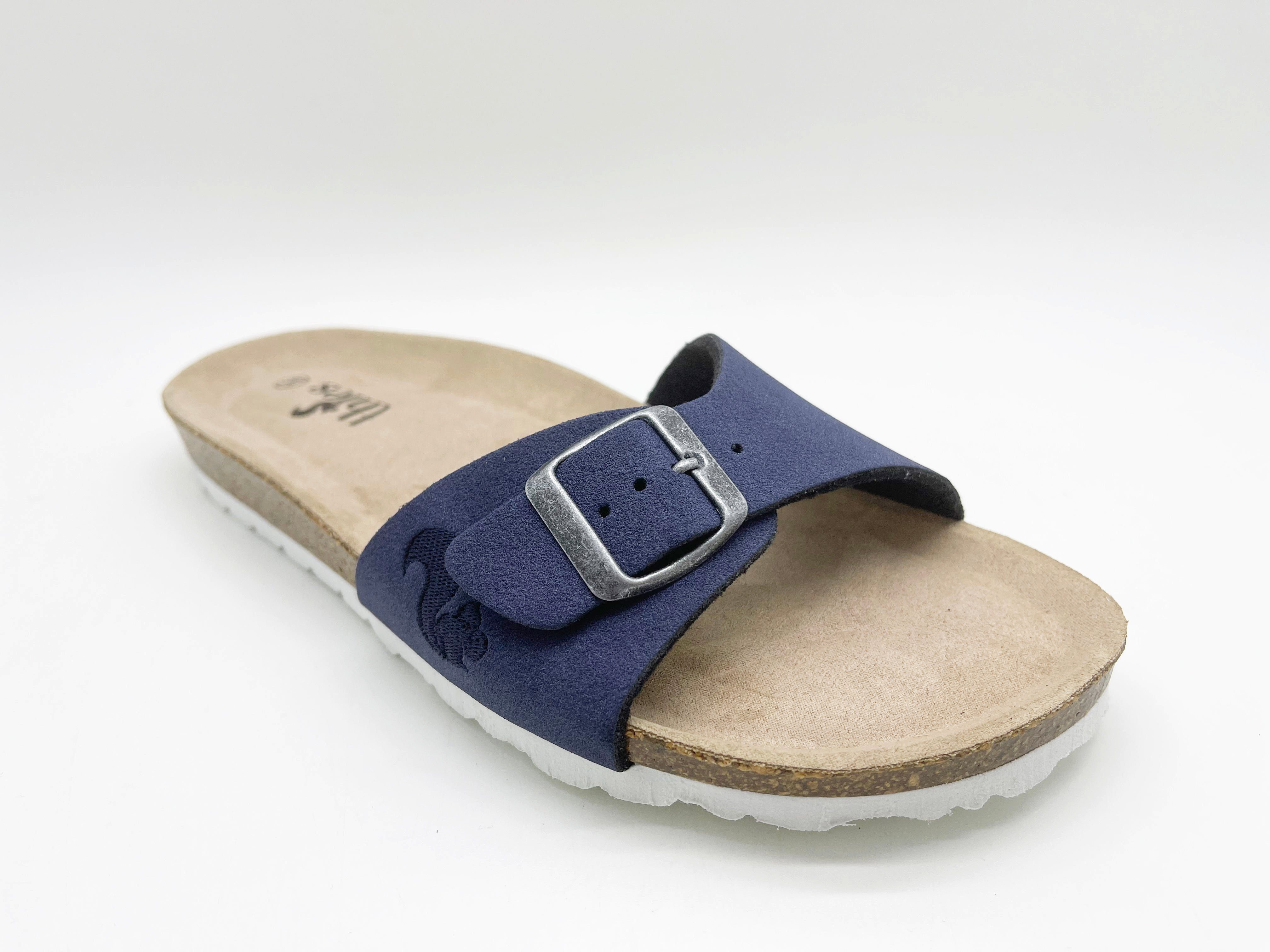 Strap Navy Sandal Eco 1856 Bio Vegan thies Sandale