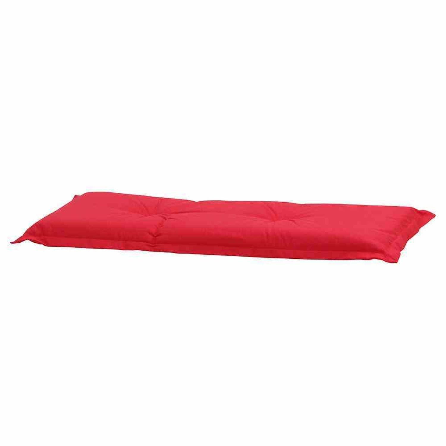 Madison Bankauflage Panama rot, Auflage zu Bank 110 cm 50% Baumwolle / 45% Polyester | Dekokissen