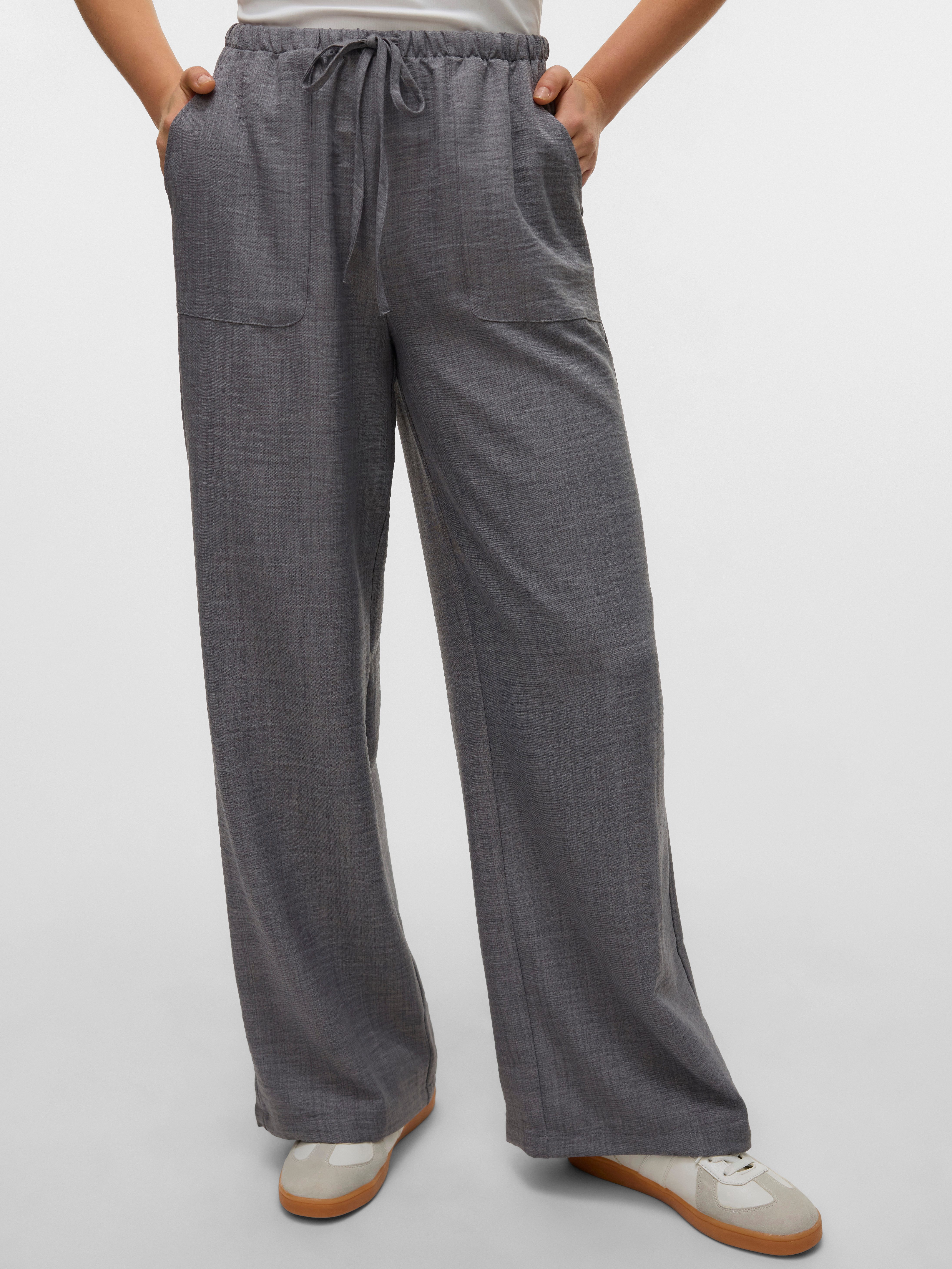Vero Moda Schlupfhose VMMELANEY HW LOOSE PANT WVN GA NOOS Kunstfaser, loose günstig online kaufen