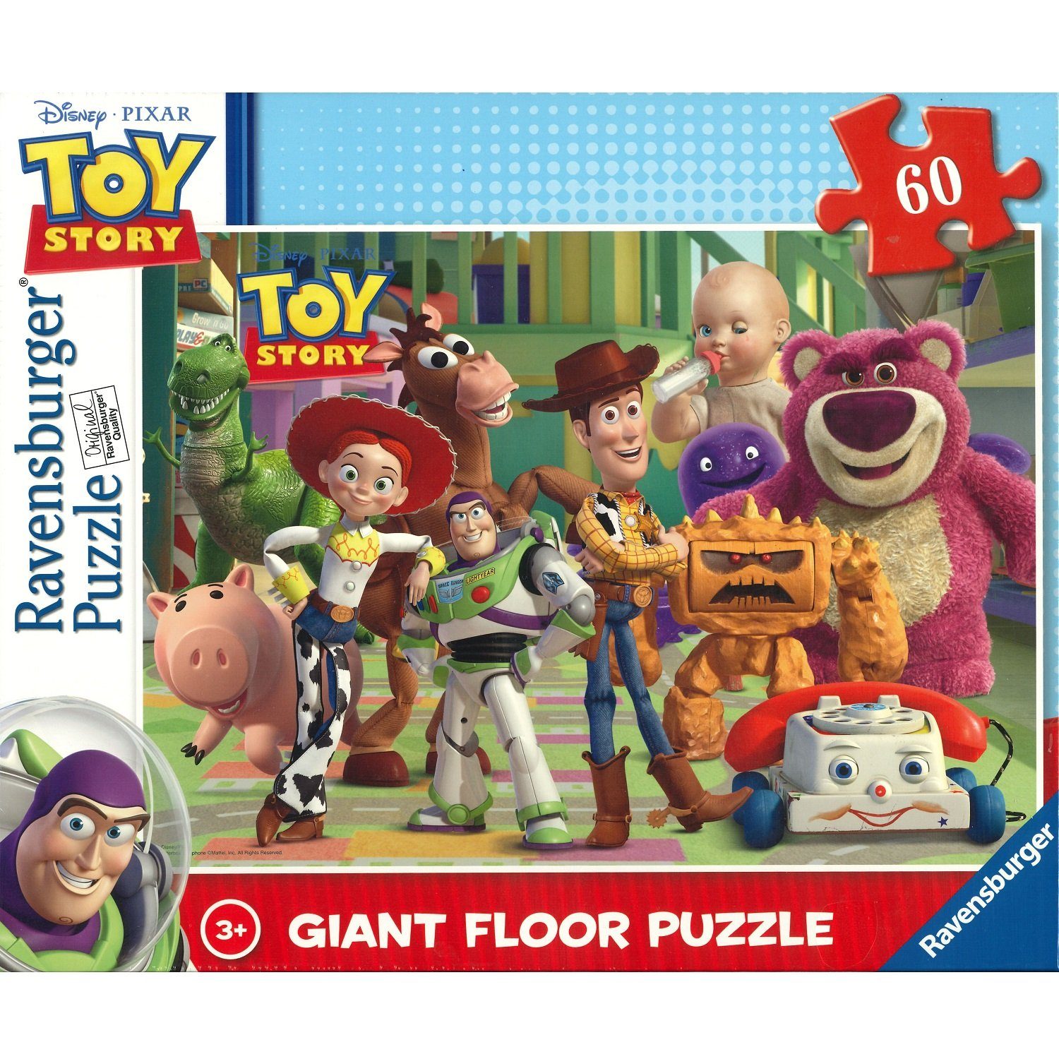 Ravensburger Puzzle Ravensburger - Disney Pixar Toy Story, 60 Puzzleteile, 60 Teile Giant Floor Puzzle