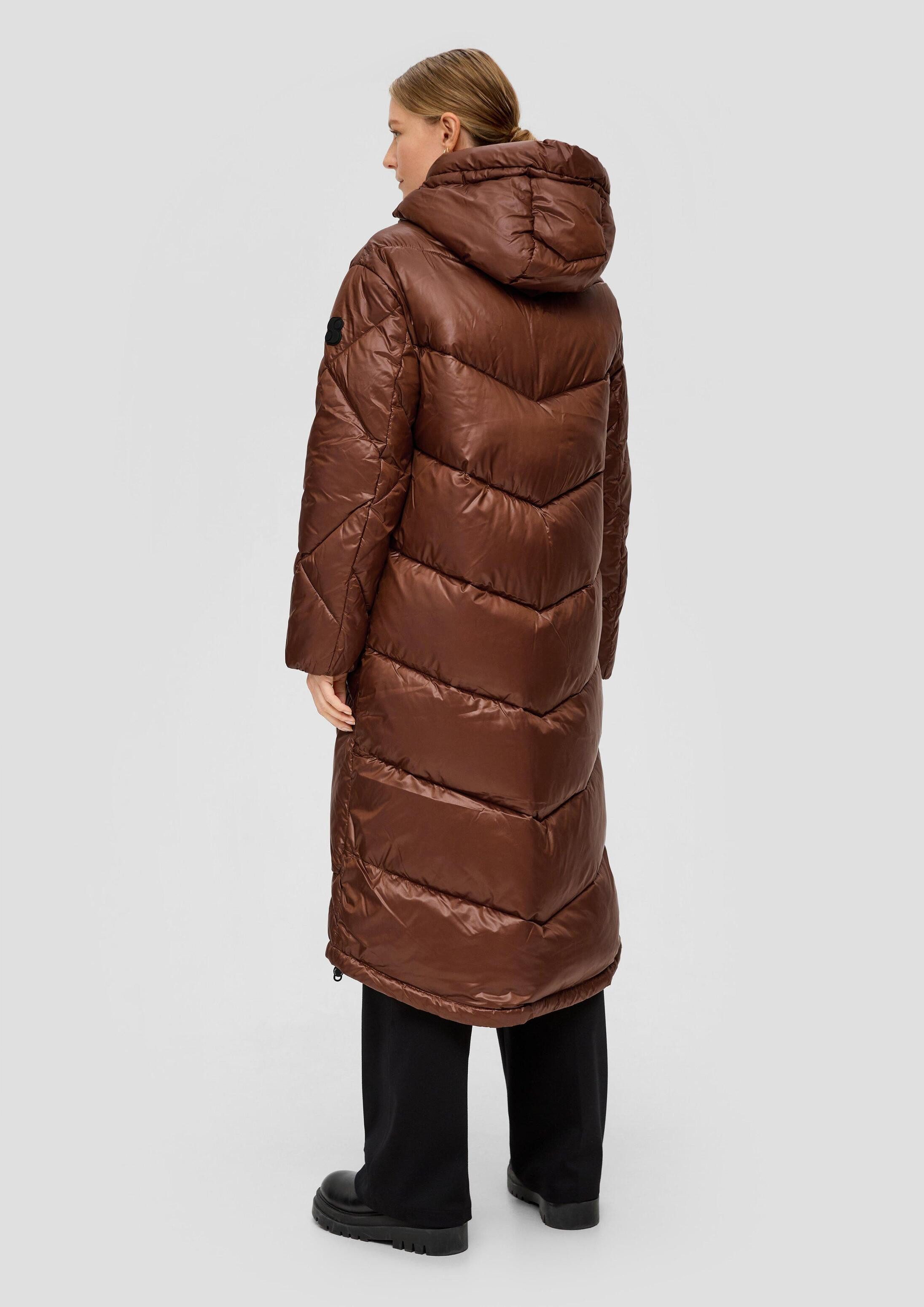 s.Oliver Wintermantel Outdoor-Mantel Mantel mit Kapuze und Steppmuster
