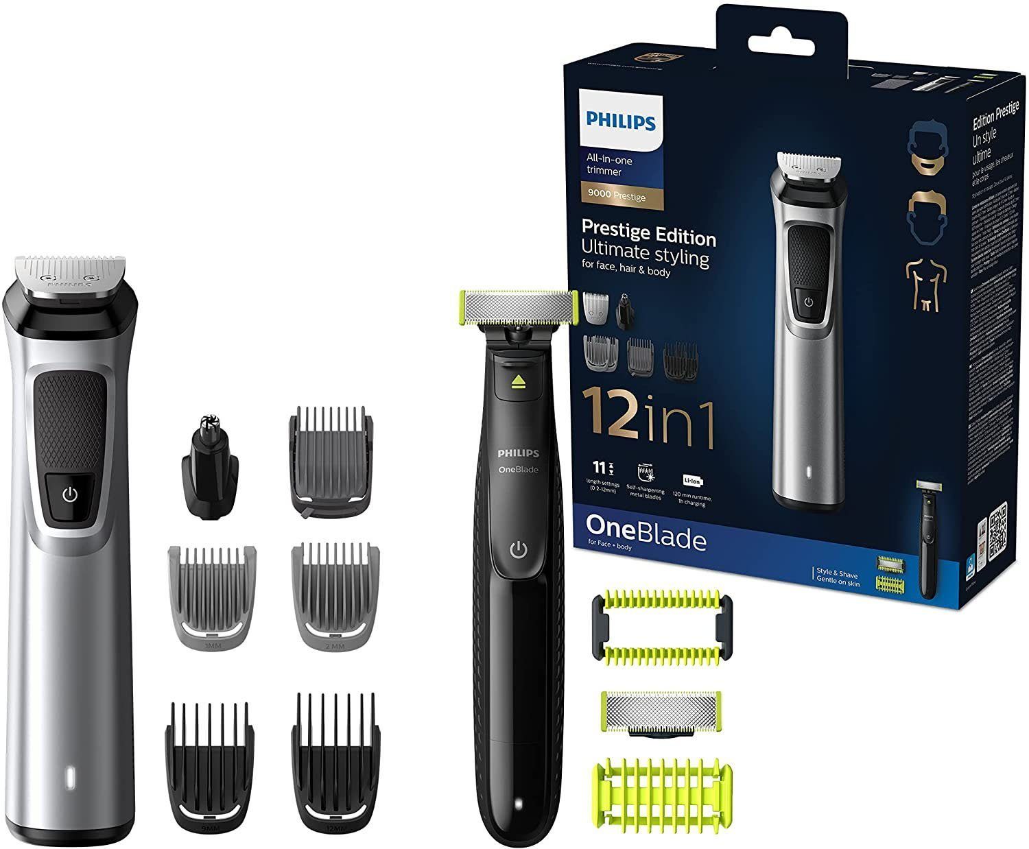 Bartschneider Haar- und Bartschneider MG9710/90 Multigroom Series 9000 & OneBlade