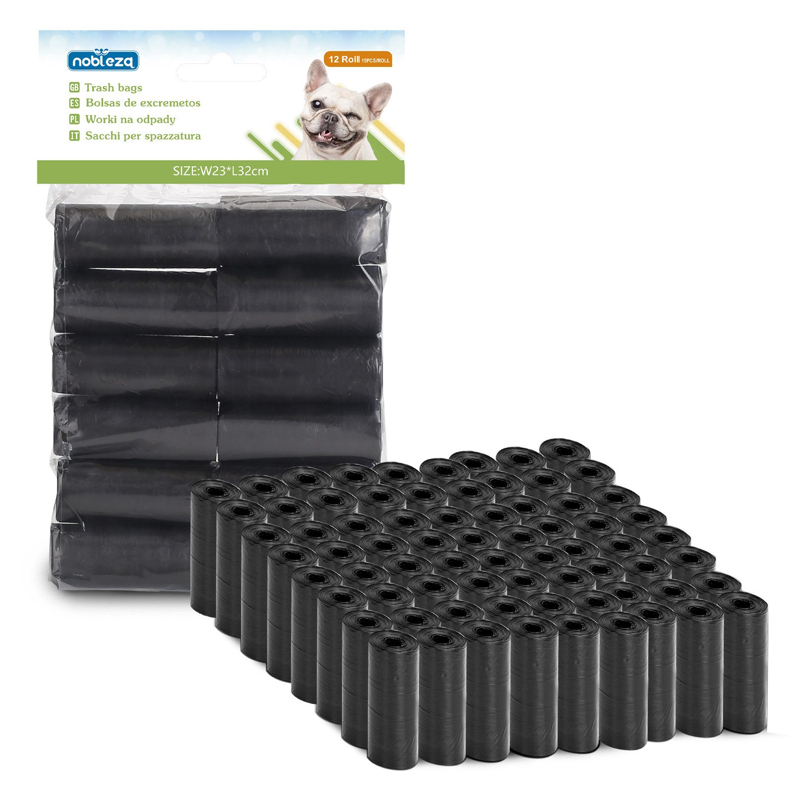 nobleza Hundetoilette 72 Rollen 1080 Stück Hundekotbeutel Haustier Große Ko günstig online kaufen