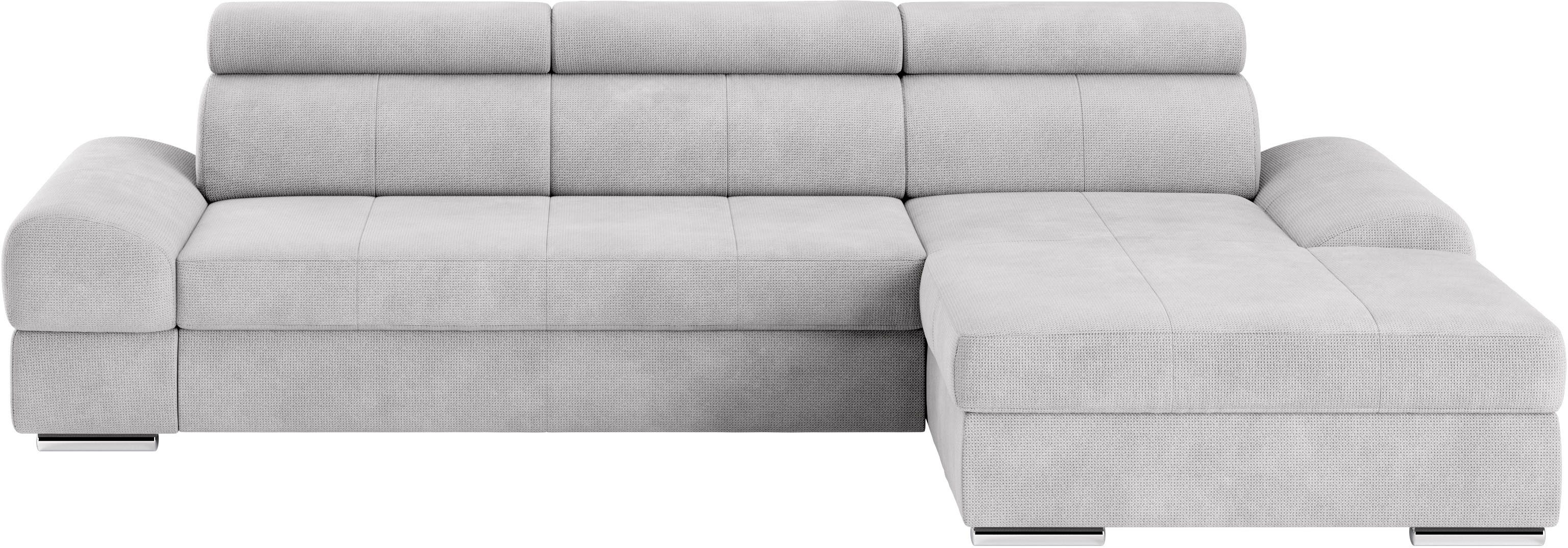 sit&more Ecksofa "Broadway L-Form", inklusive Kopfteilverstellung, wahlweis günstig online kaufen