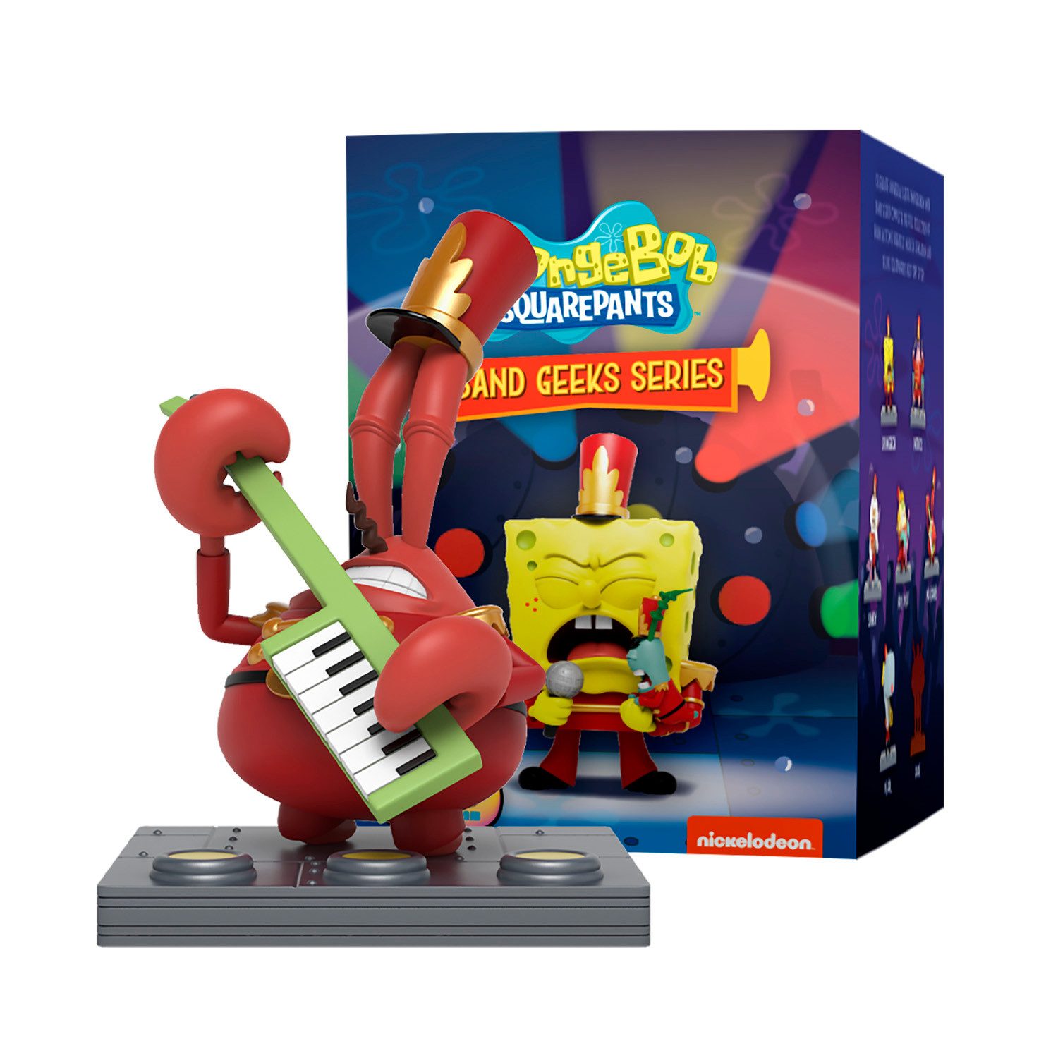 Sponge Bob Sammelfigur Mighty Jaxx - Spongebob Squarepants Band Geeks, Eine Packung – enthält eine zufällige Figur