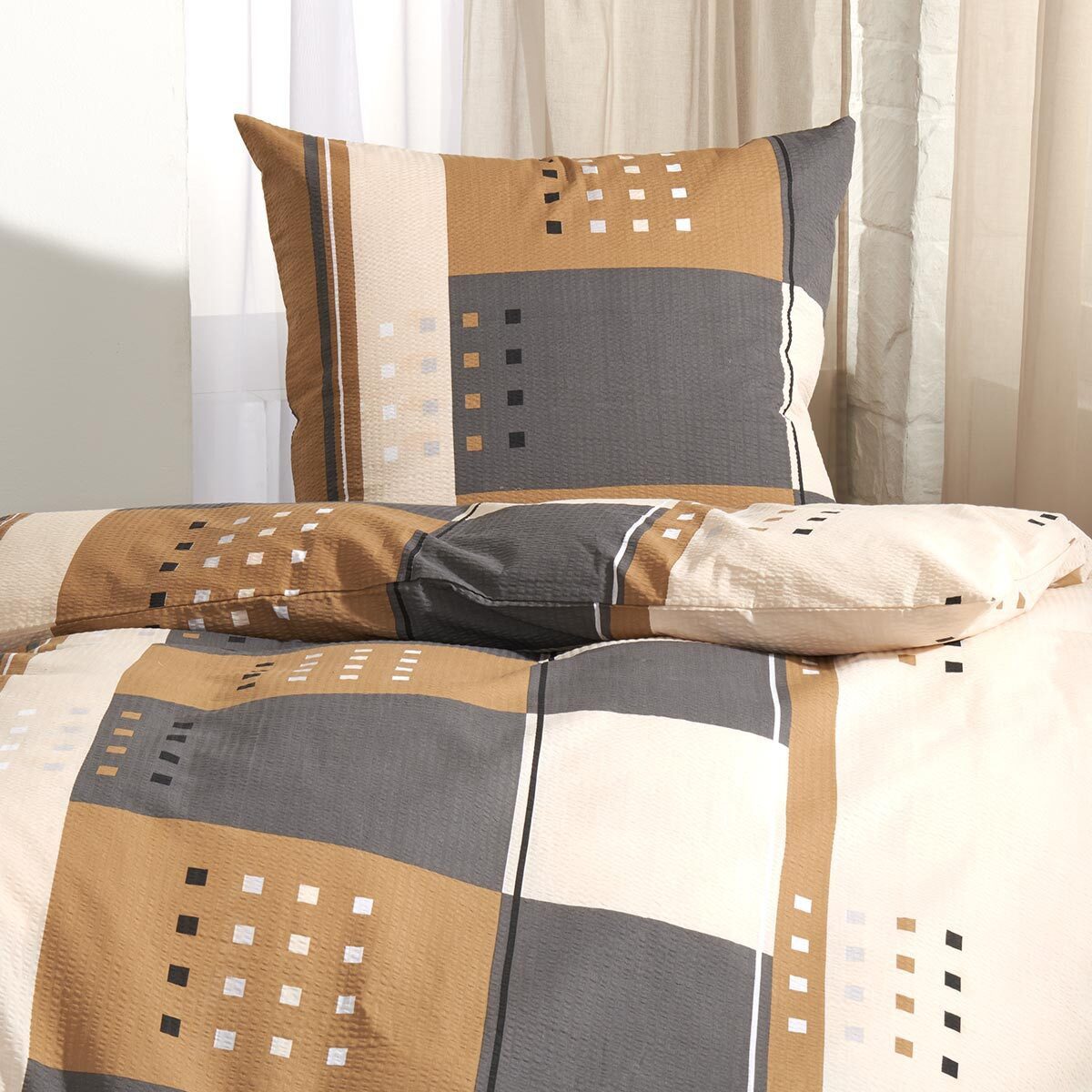 TRAUMSCHLAF Bettwäsche Berlin, Seersucker, 2 teilig, ideale Sommerbettwäsch günstig online kaufen