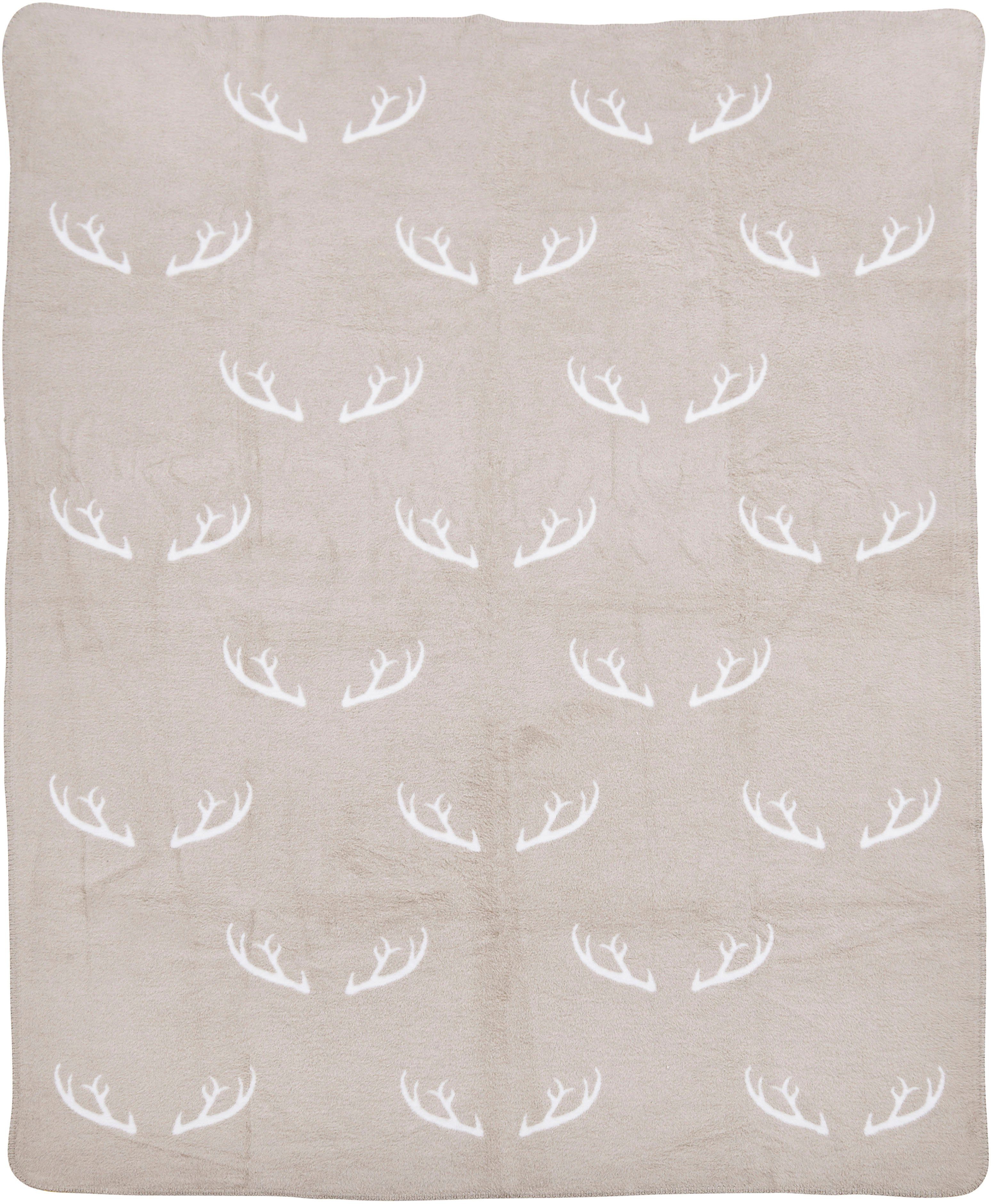 Wohndecke ANTLER, done.®, Weiche Wohndecke im Doubleface-Look