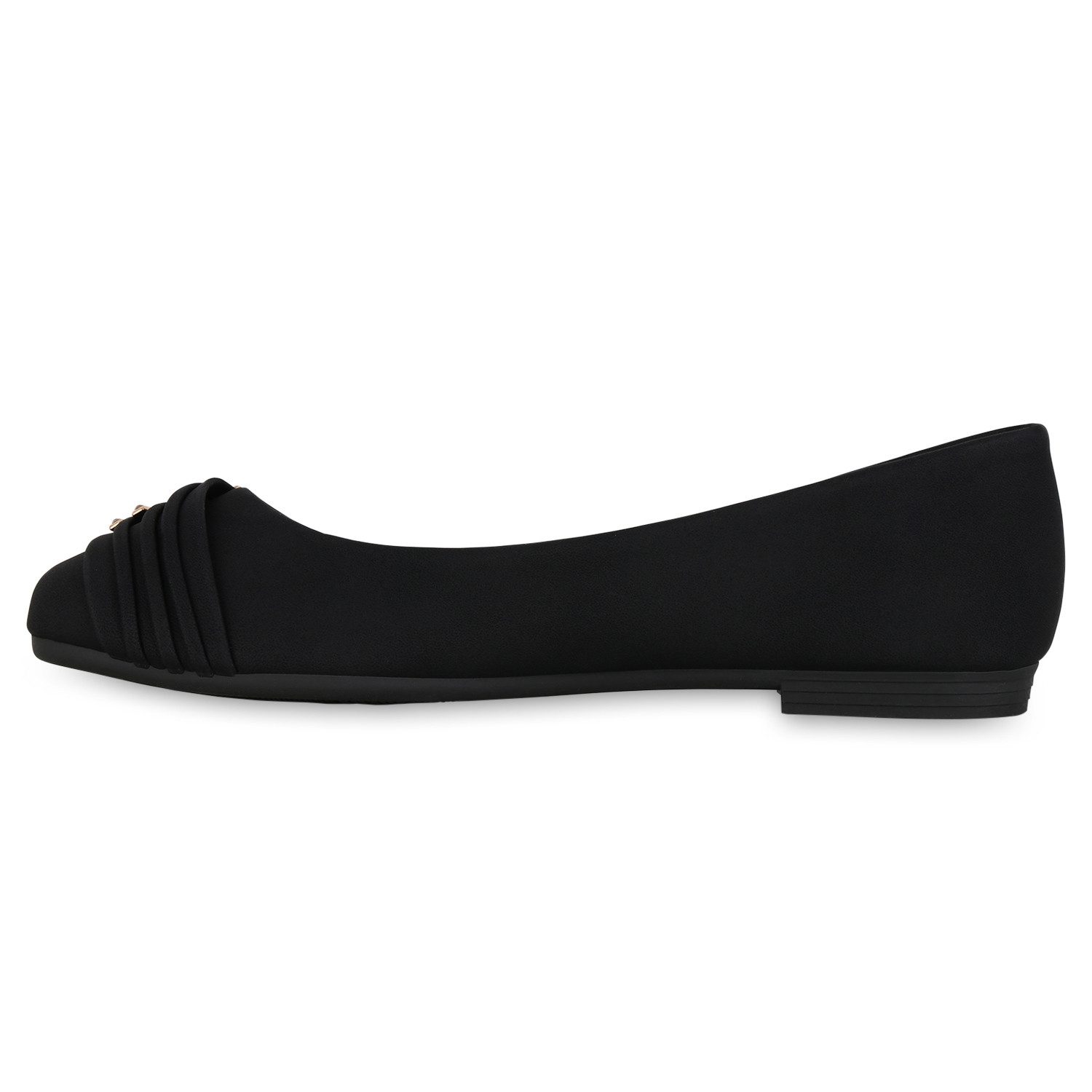 VAN HILL 841317 Ballerina Damen Klassische Ballerinas Strass Leder-Optik günstig online kaufen