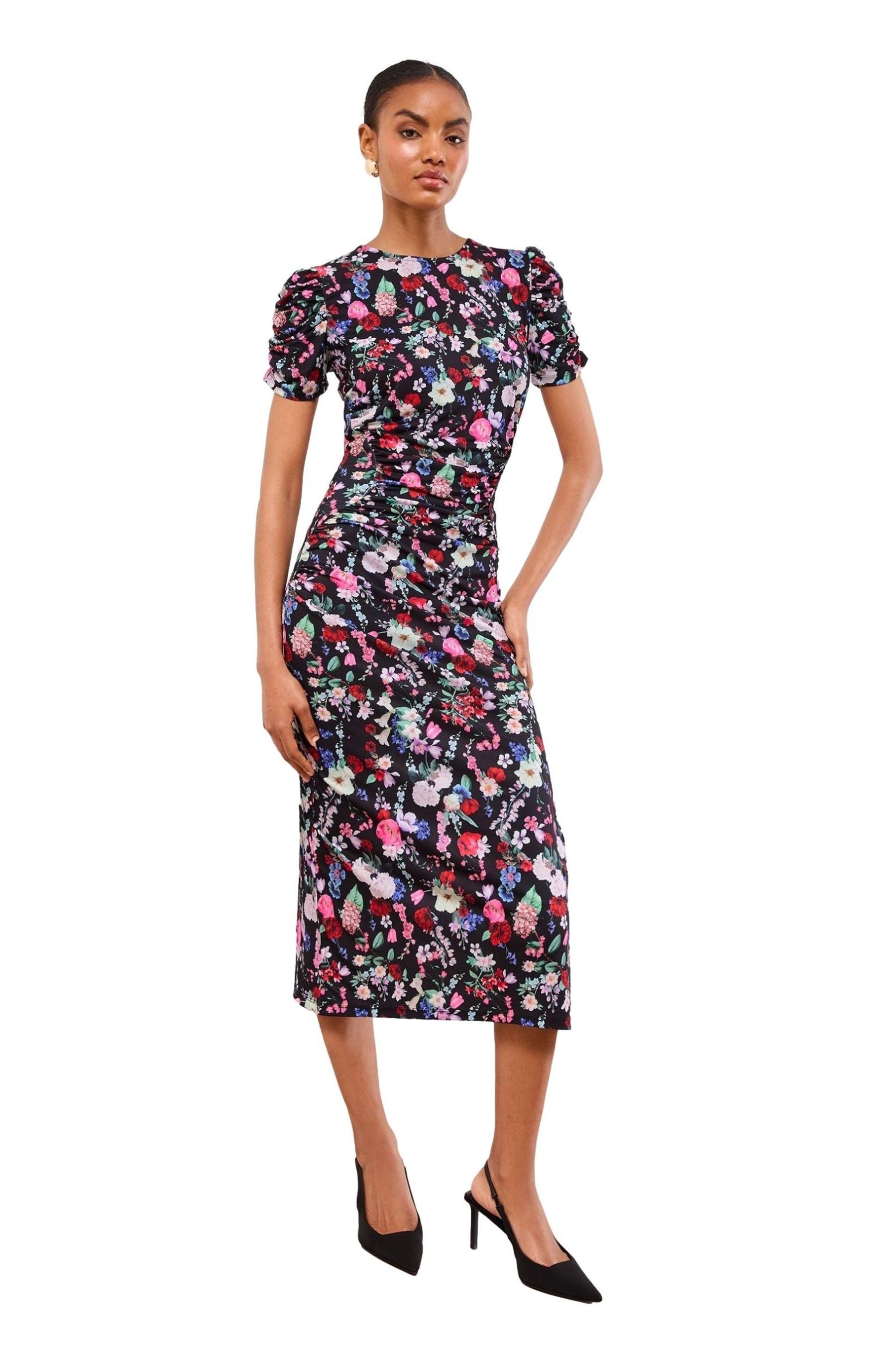 LIPSY Midikleid Kurzärmeliges Midikleid aus Jersey, Petite (1-tlg) günstig online kaufen