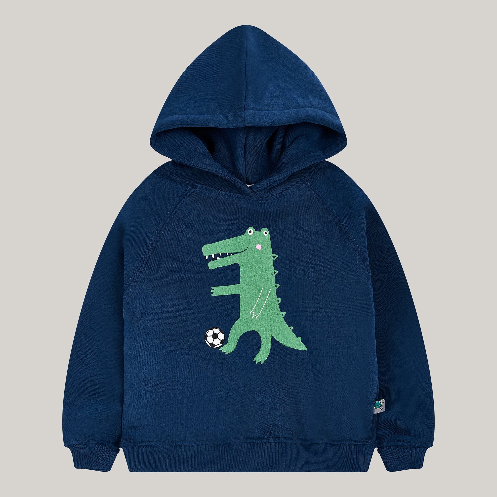 # SATURNDAY Kapuzenpullover Hoodie Krokodil 100% Baumwolle soft touch
