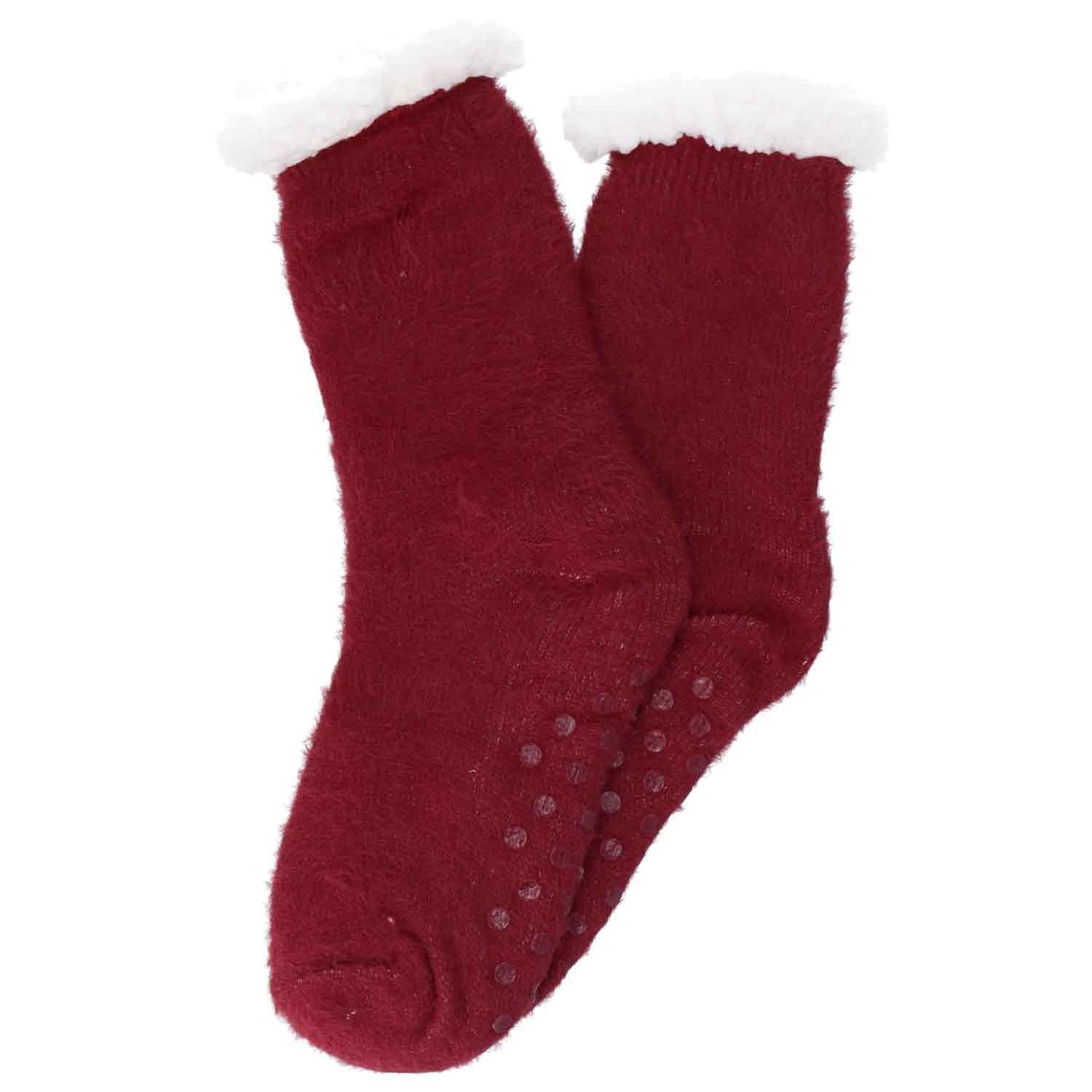 Haussocken Antonio Damen Hüttensocken berry