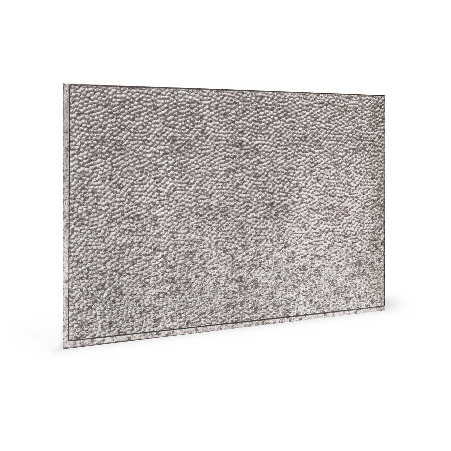 Profhome 3D Wandpaneel 3D 705048 Lamina Crosshatch Dekorpaneel abstrakt silber 1,7 m2, BxL: 61x47 cm, 0.29 qm, (Wandpaneel-Set, 6-tlg., Wandverkleidug Lamina Crosshatch Silver) glänzend silber