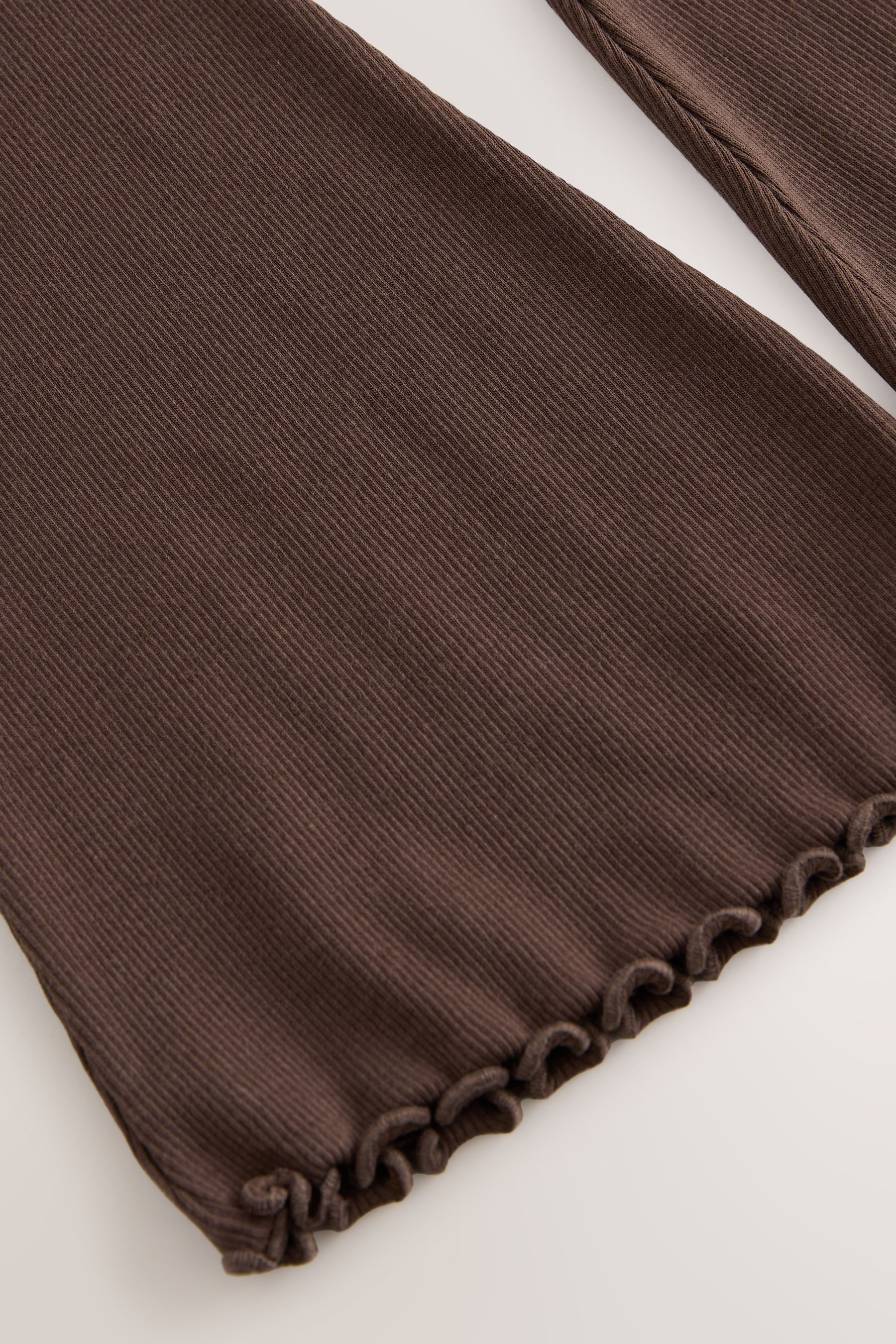 Next Leggings Gerippte Leggings mit ausgestelltem Bein (1-tlg)