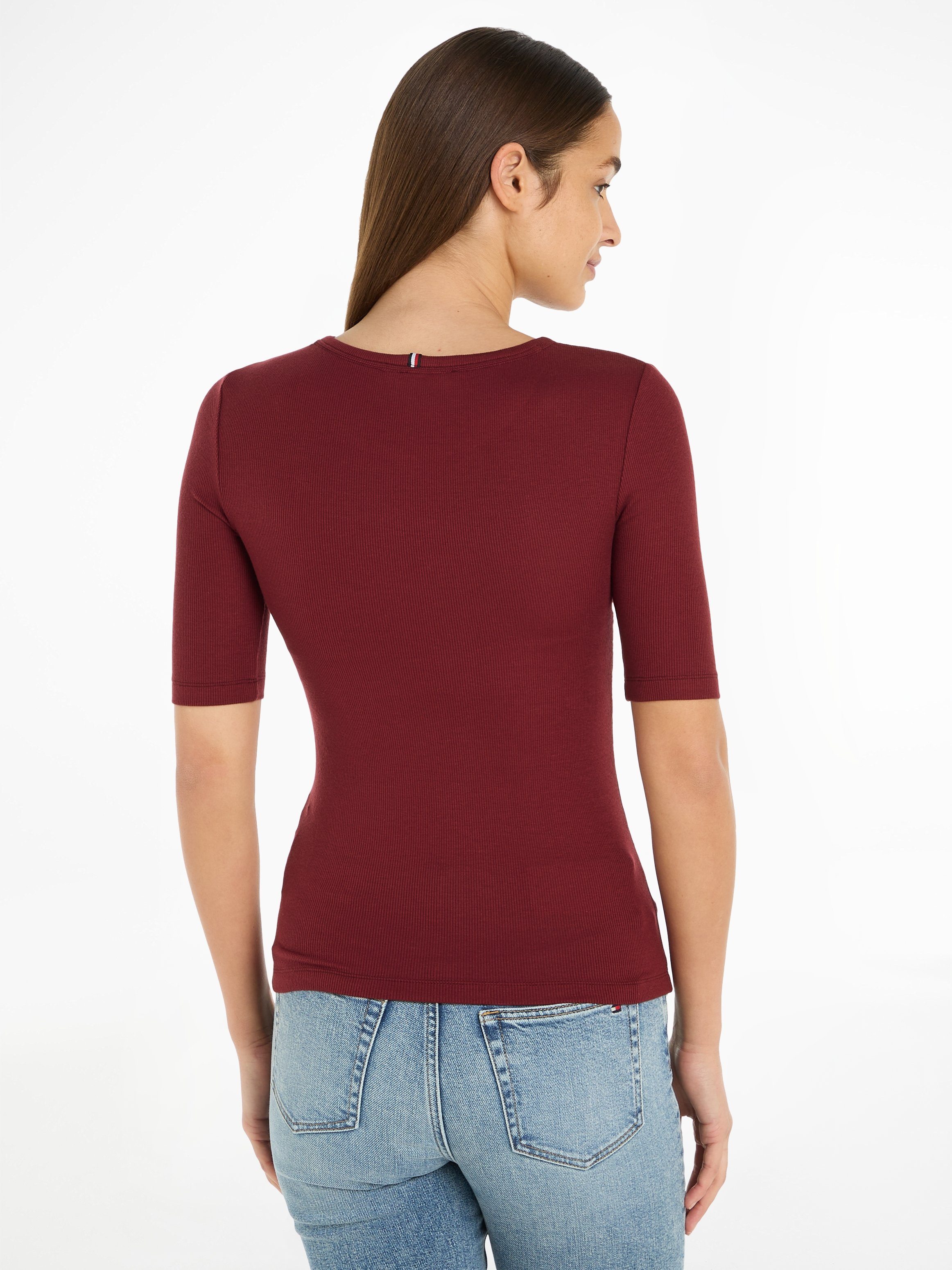 Tommy Hilfiger Rundhalsshirt mit Rundhalsausschnitt günstig online kaufen