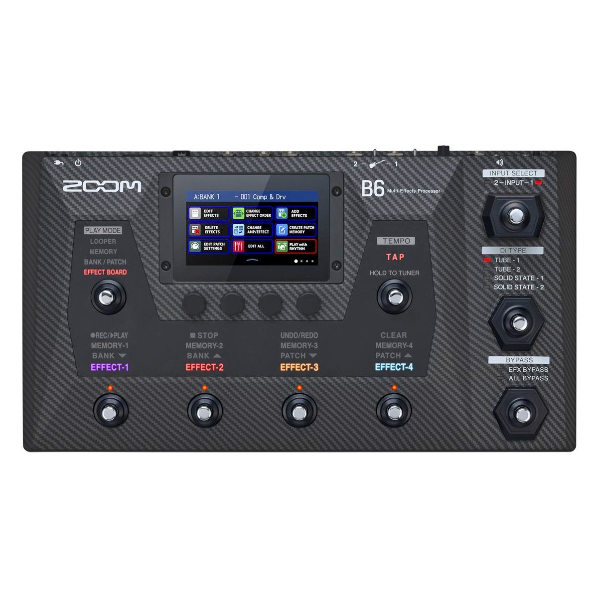 Zoom Audio E-Gitarre Zoom B6 Multieffekt-Prozessor für Bass