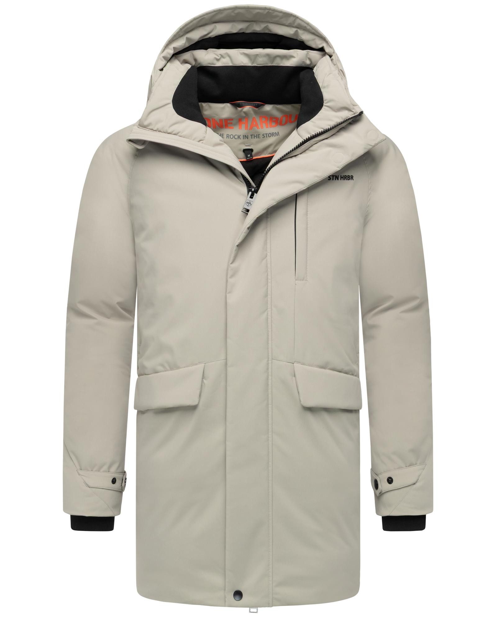 Stone Harbour Wintermantel Emriis XX Warmer Herren Mantel mit Magnet-Knöpfen – Bild 4 von 5